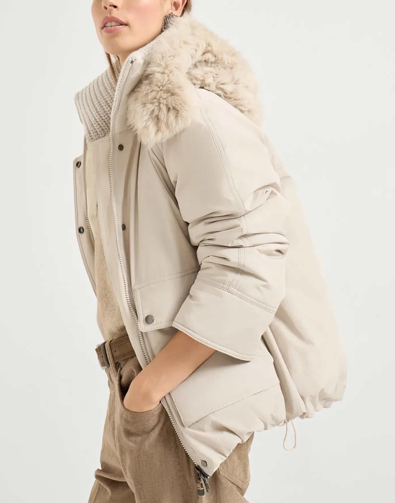 Brunello Cucinelli Cotton Water-Resistant Taffeta Down Parka