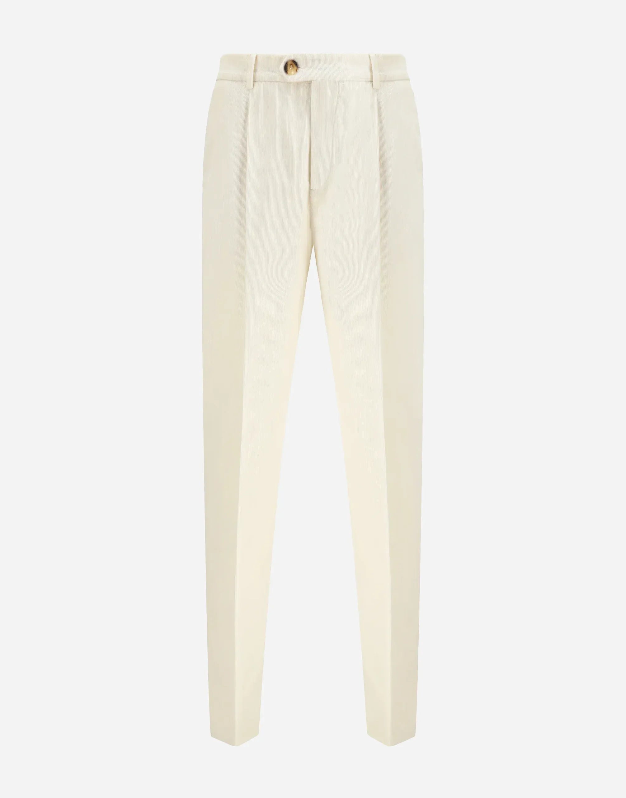Brunello Cucinelli Cream Cotton Trousers