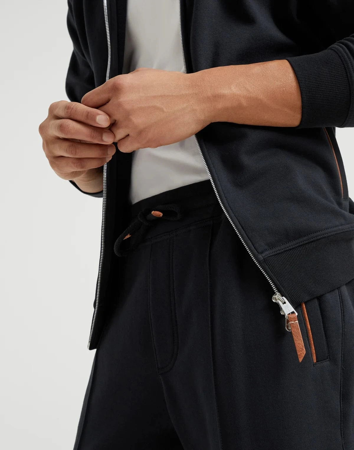 Brunello Cucinelli Crête-Detail French Terry Track Pants