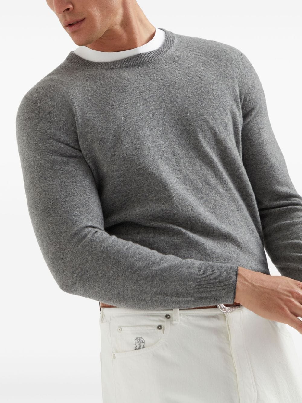 Brunello Cucinelli Crew-Neck Cashmere Sweater