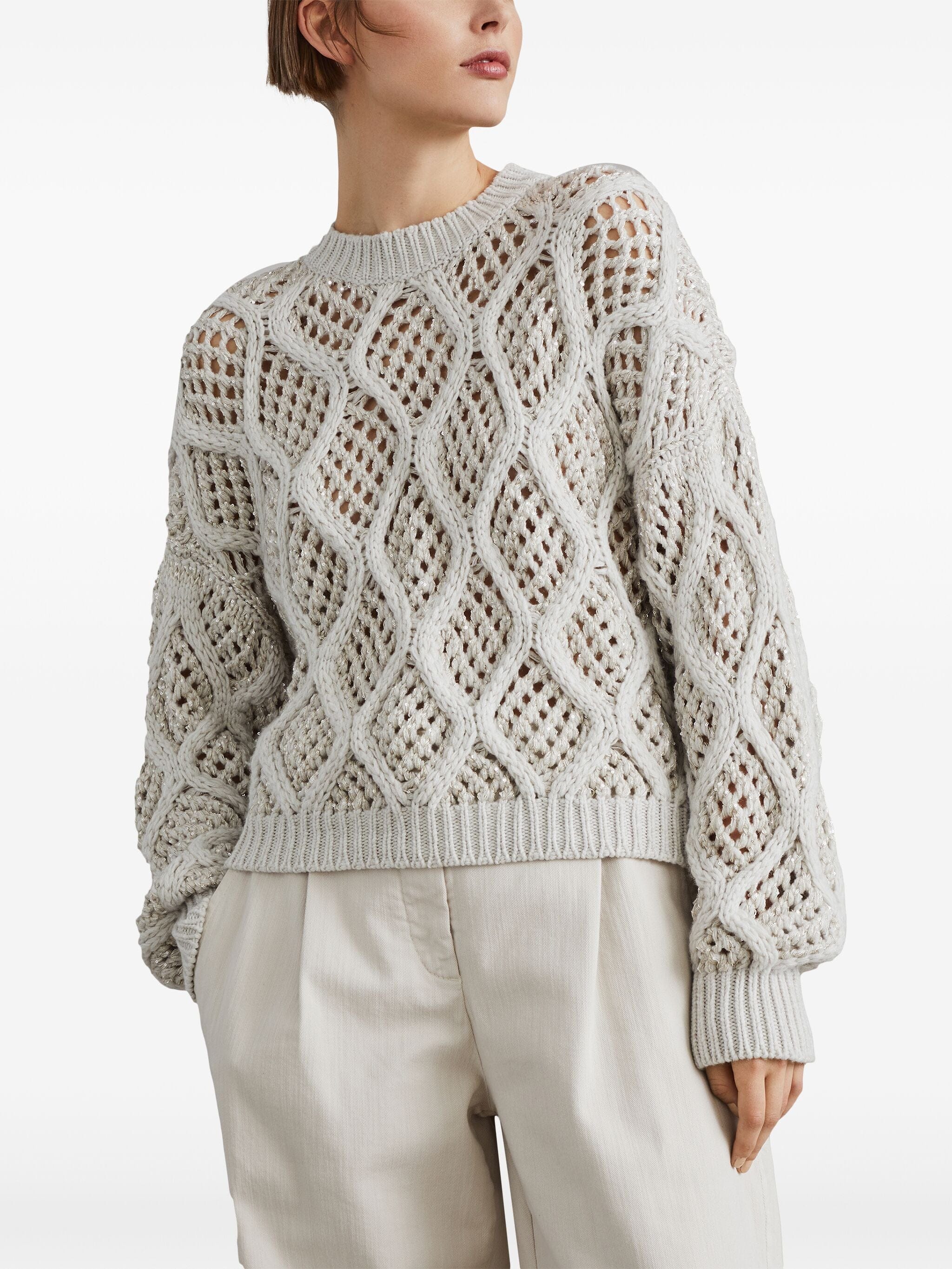 Brunello Cucinelli Crew-Neck Cashmere Sweater