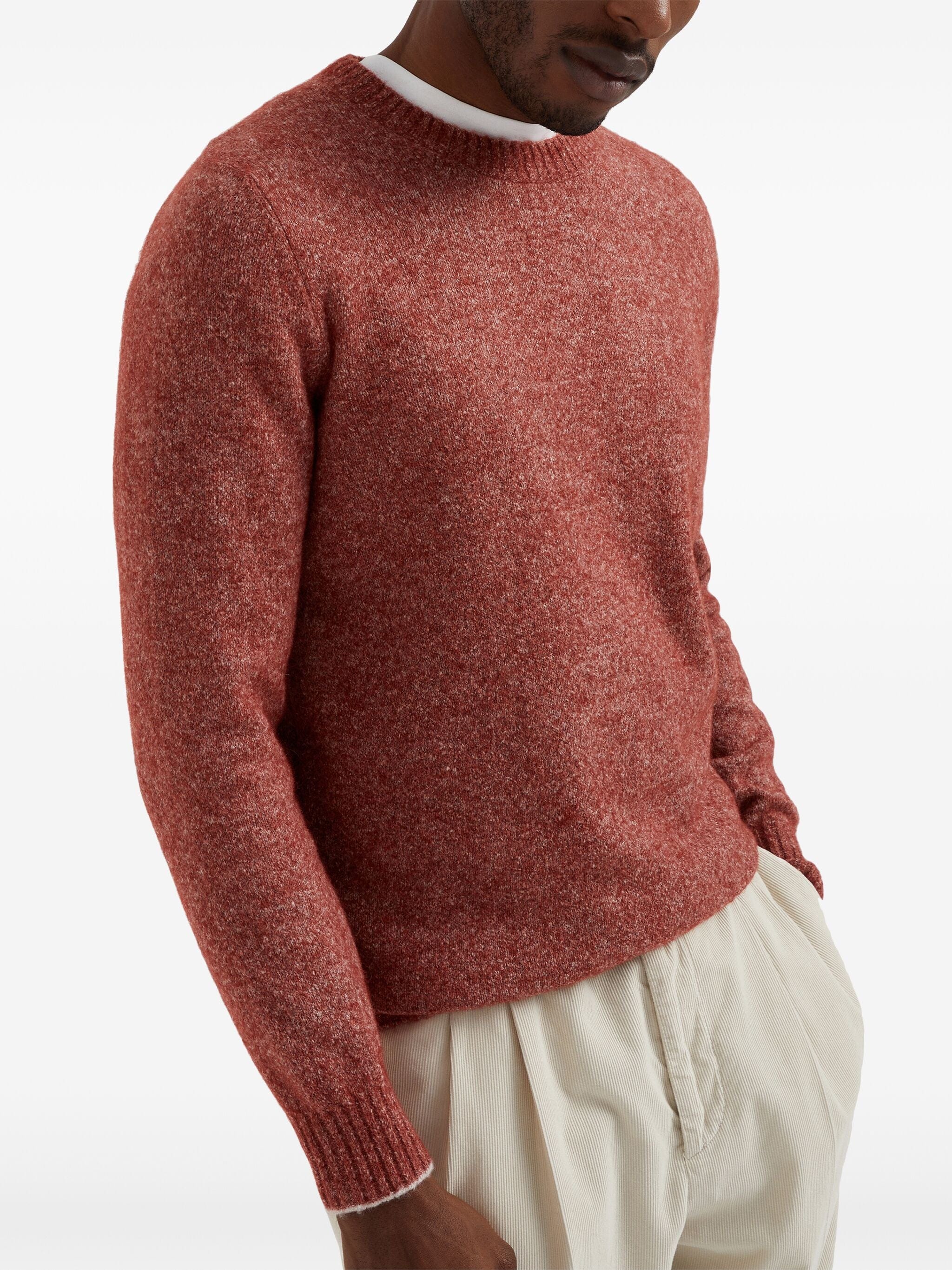 Brunello Cucinelli Crew-Neck Long-Sleeve Sweater