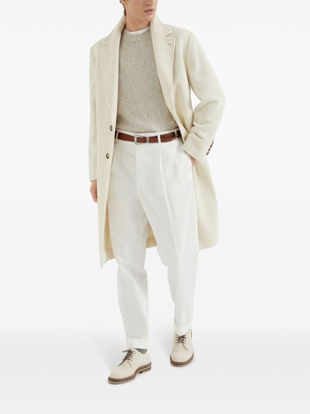 Brunello Cucinelli Crew-Neck Mélange Sweater