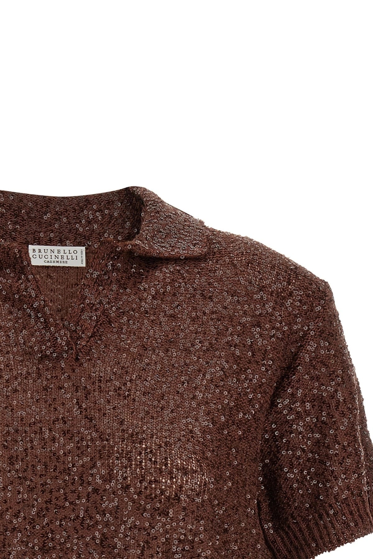 Brunello Cucinelli クロップドニットポロシャツ | Sendegaro JP