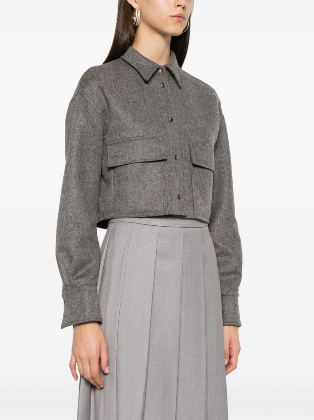 Brunello Cucinelli Cropped Wool Jacket