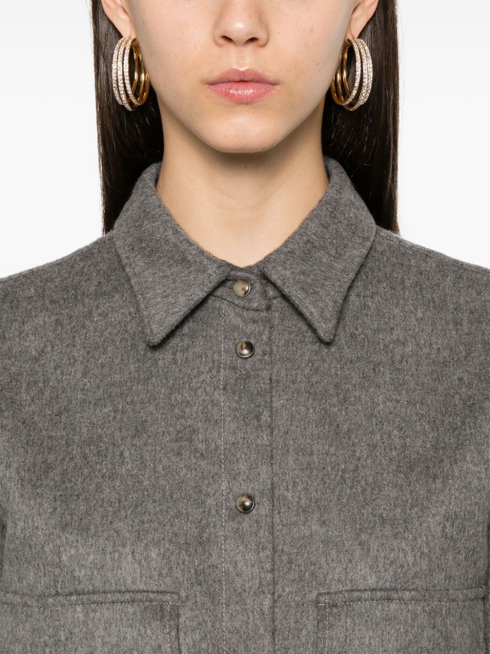 Brunello Cucinelli Cropped Wool Jacket