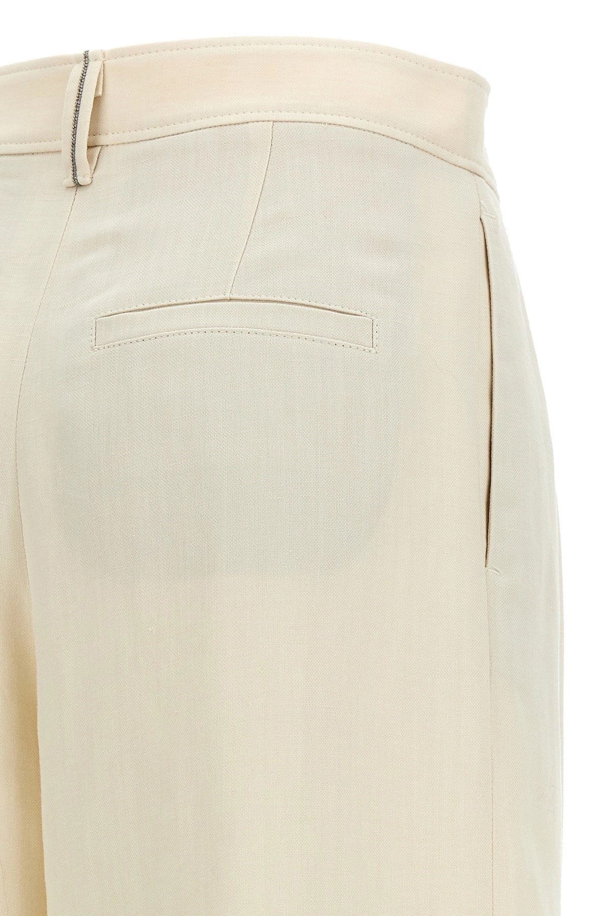 Brunello Cucinelli Brunello Cucinelli Crossed Palazzo Pants
