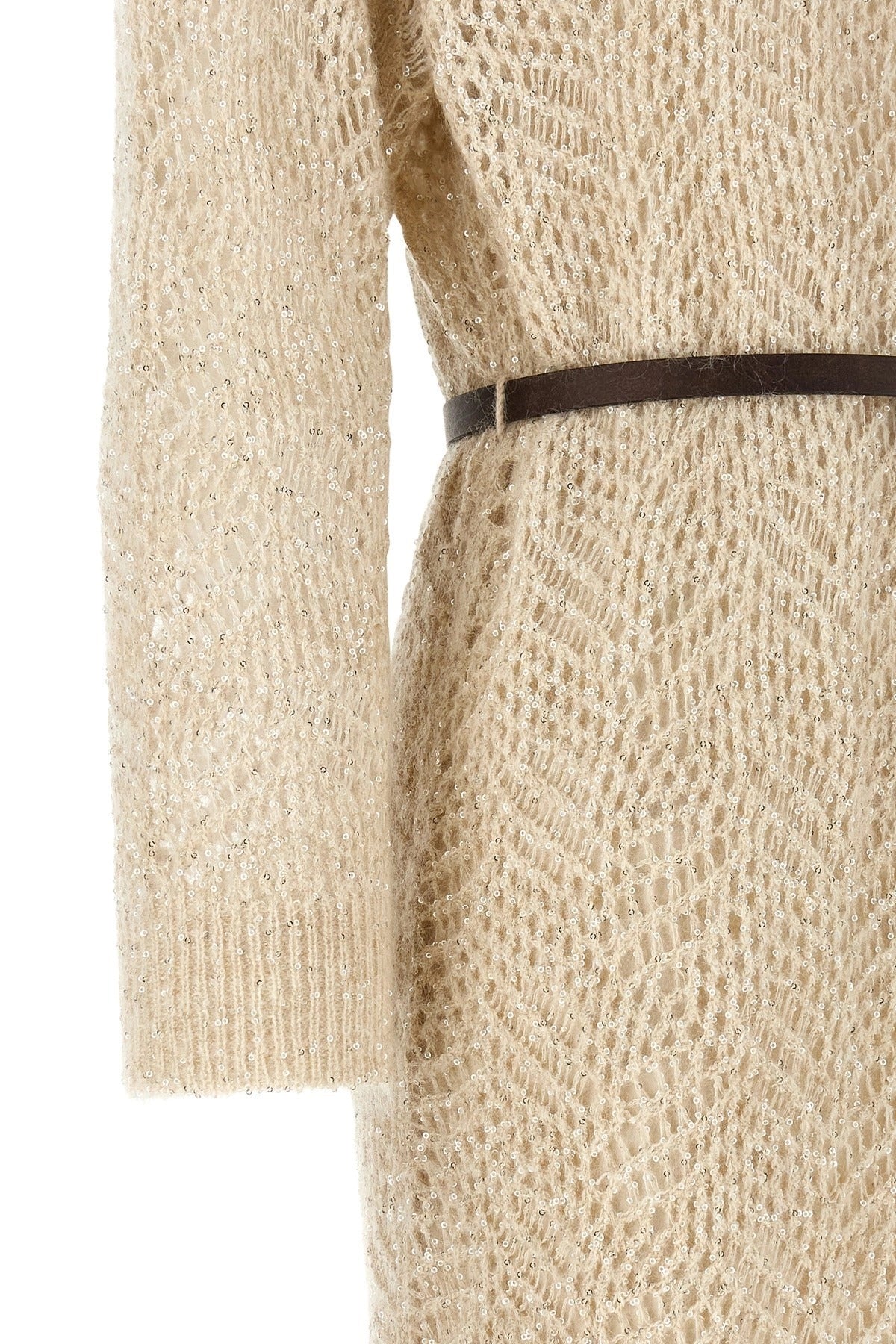 Brunello Cucinelli Dazzling Abstract Leaf Dress