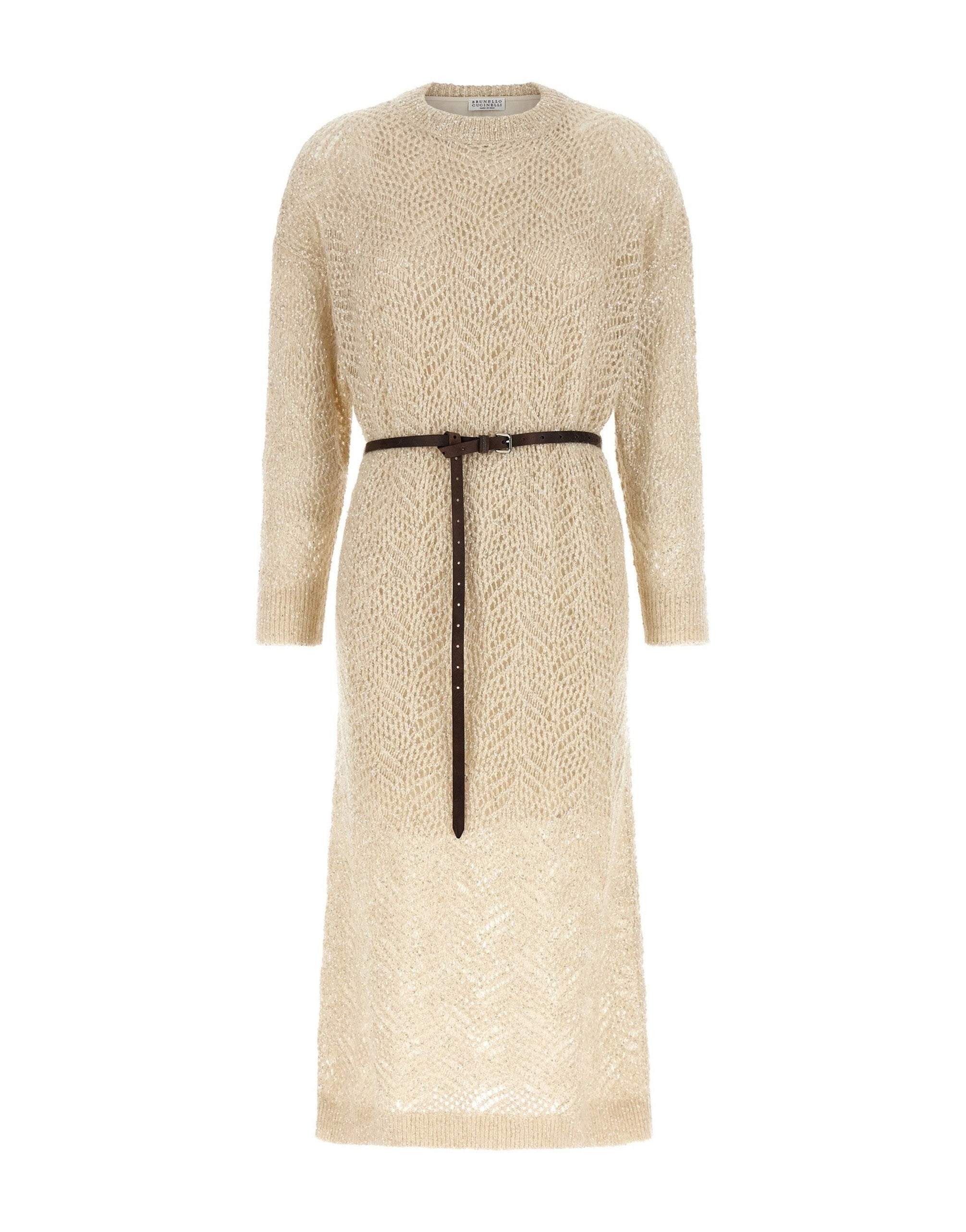 Brunello Cucinelli Dazzling Abstract Leaf Dress