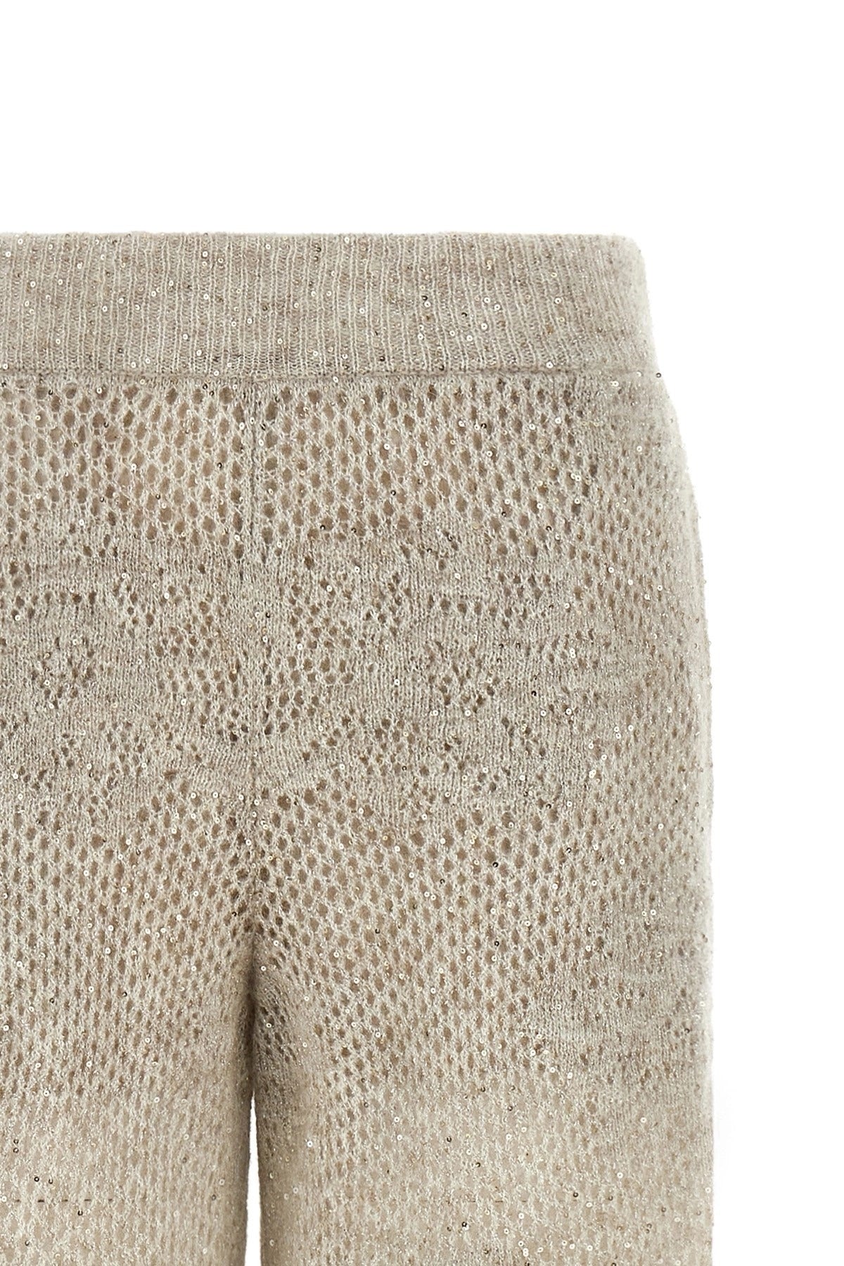 Brunello Cucinelli sprankelende broek met abstract bladmotief
