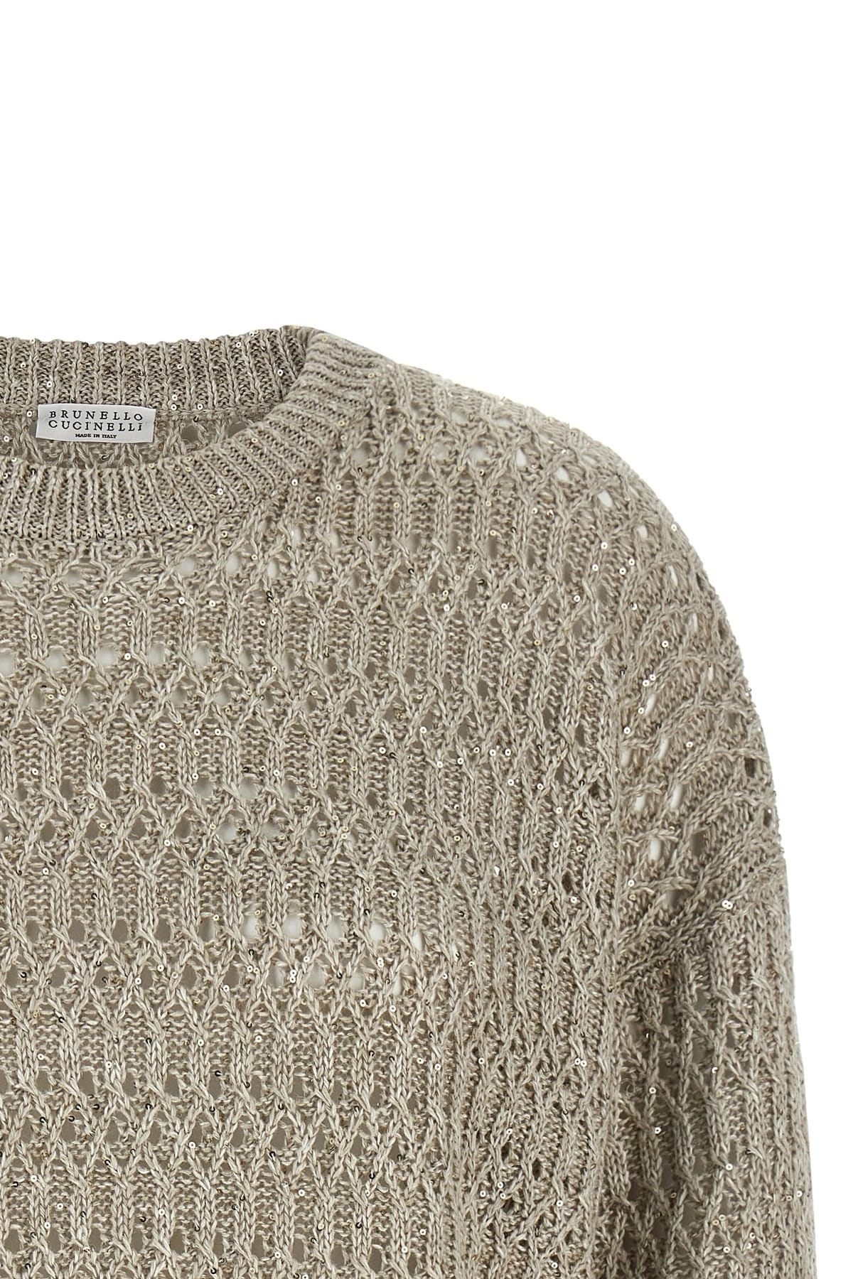 Brunello Cucinelli Brunello Cucinelli Dazzling Braids Sweater