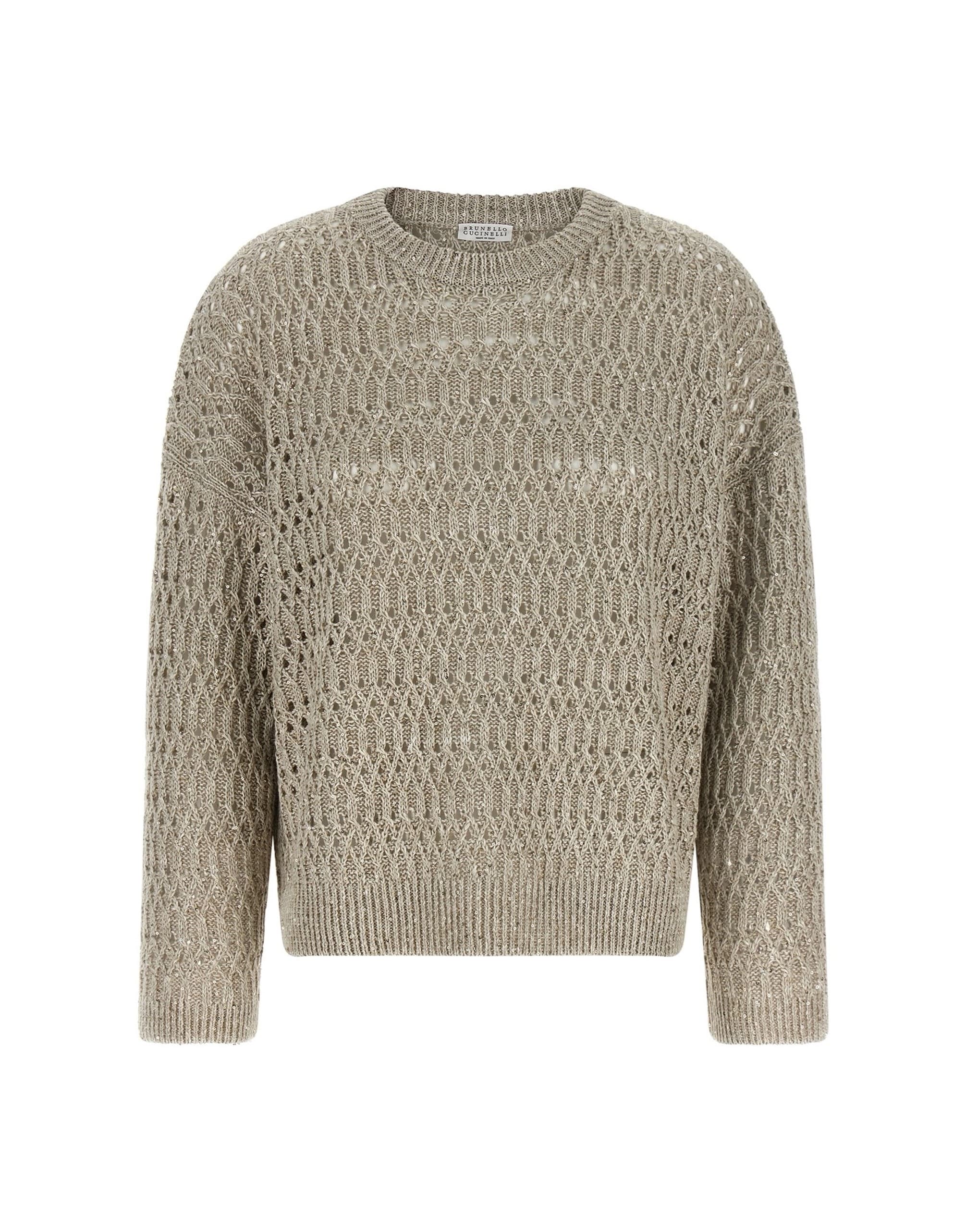 Brunello Cucinelli Brunello Cucinelli Dazzling Braids Sweater