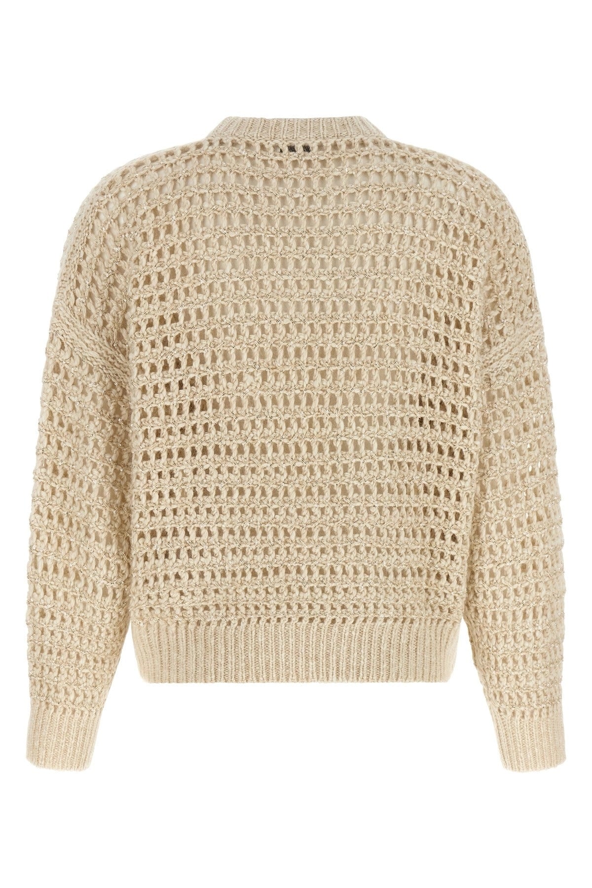 Brunello Cucinelli Dazzling Braids Sweater