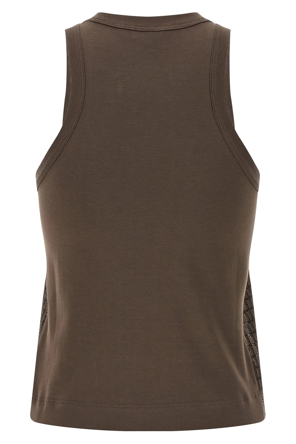 Brunello Cucinelli Dazzling Check Embroidery Top - alternate view