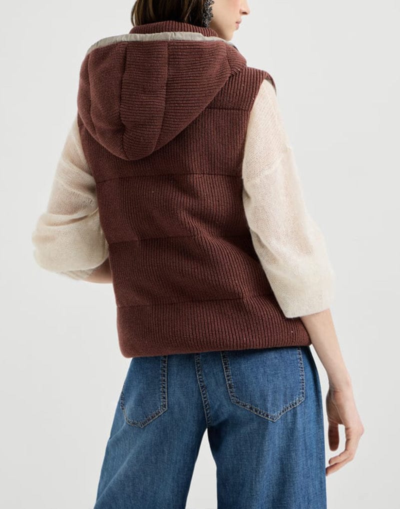 Brunello Cucinelli Dazzling English Rib Knit Vest