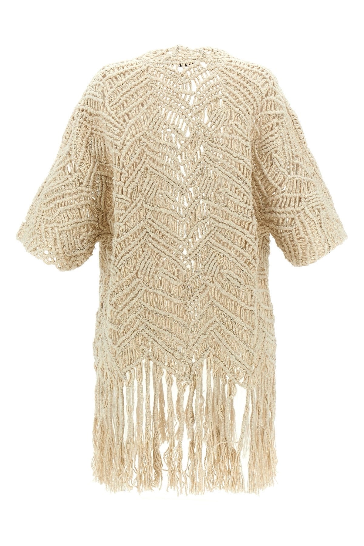 Brunello Cucinelli cardigan en macramé scintillant