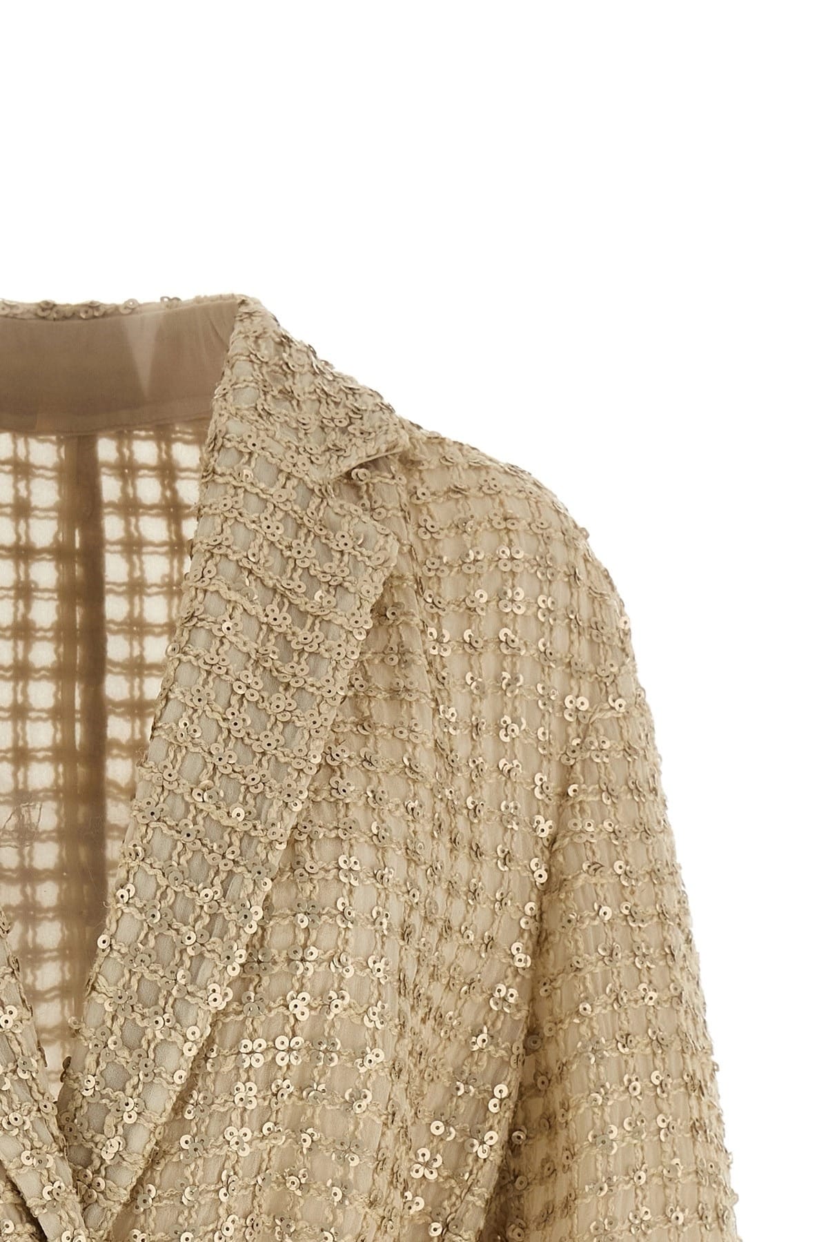 Brunello Cucinelli Brunello Cucinelli Dazzling Net Embroidery Organza Blazer