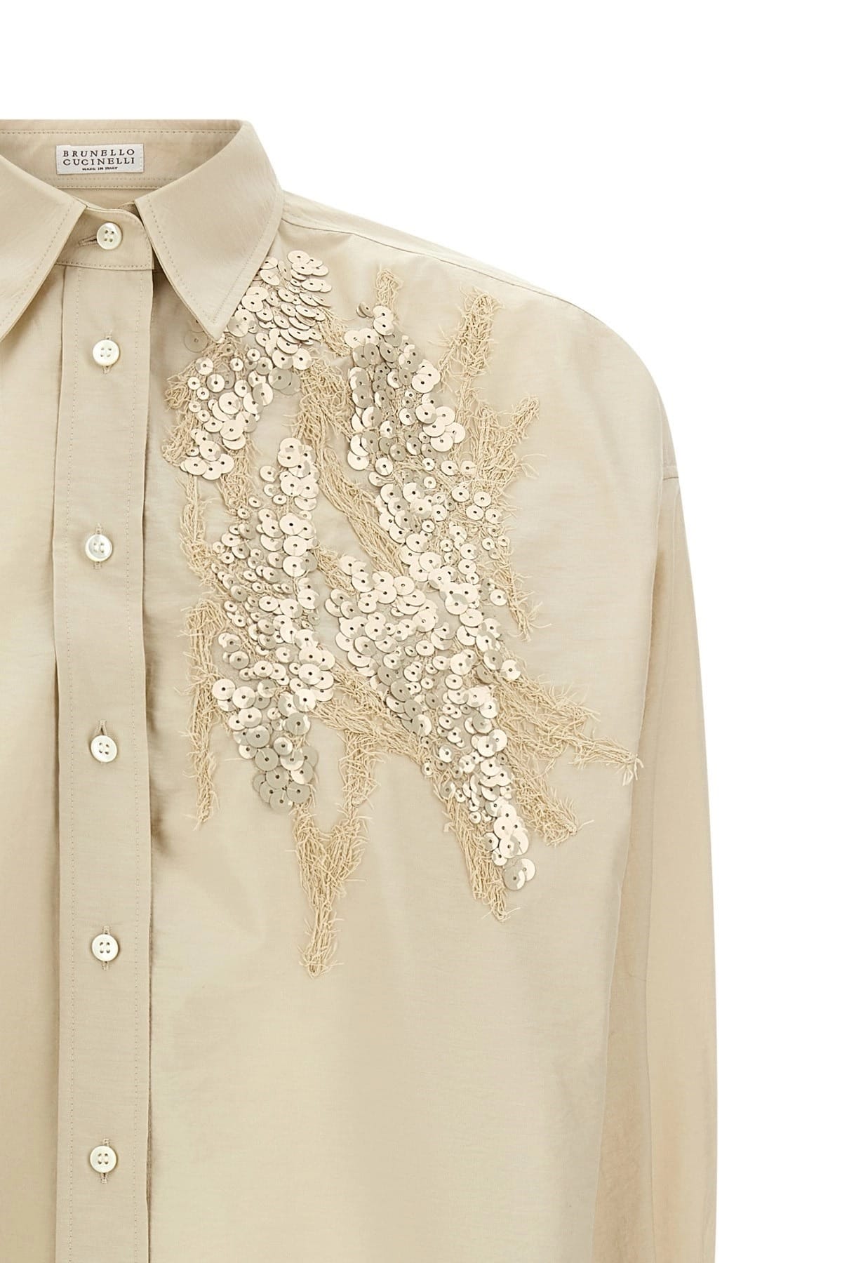 Brunello Cucinelli Brunello Cucinelli Dazzling Seabed Embroidery Shirt