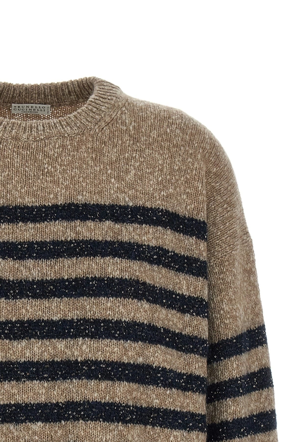Brunello Cucinelli Brunello Cucinelli Dazzling Stripes Sweater