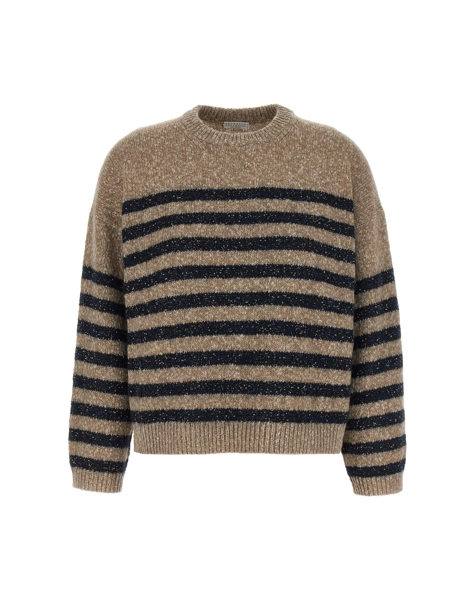 Brunello Cucinelli Brunello Cucinelli Dazzling Stripes Sweater