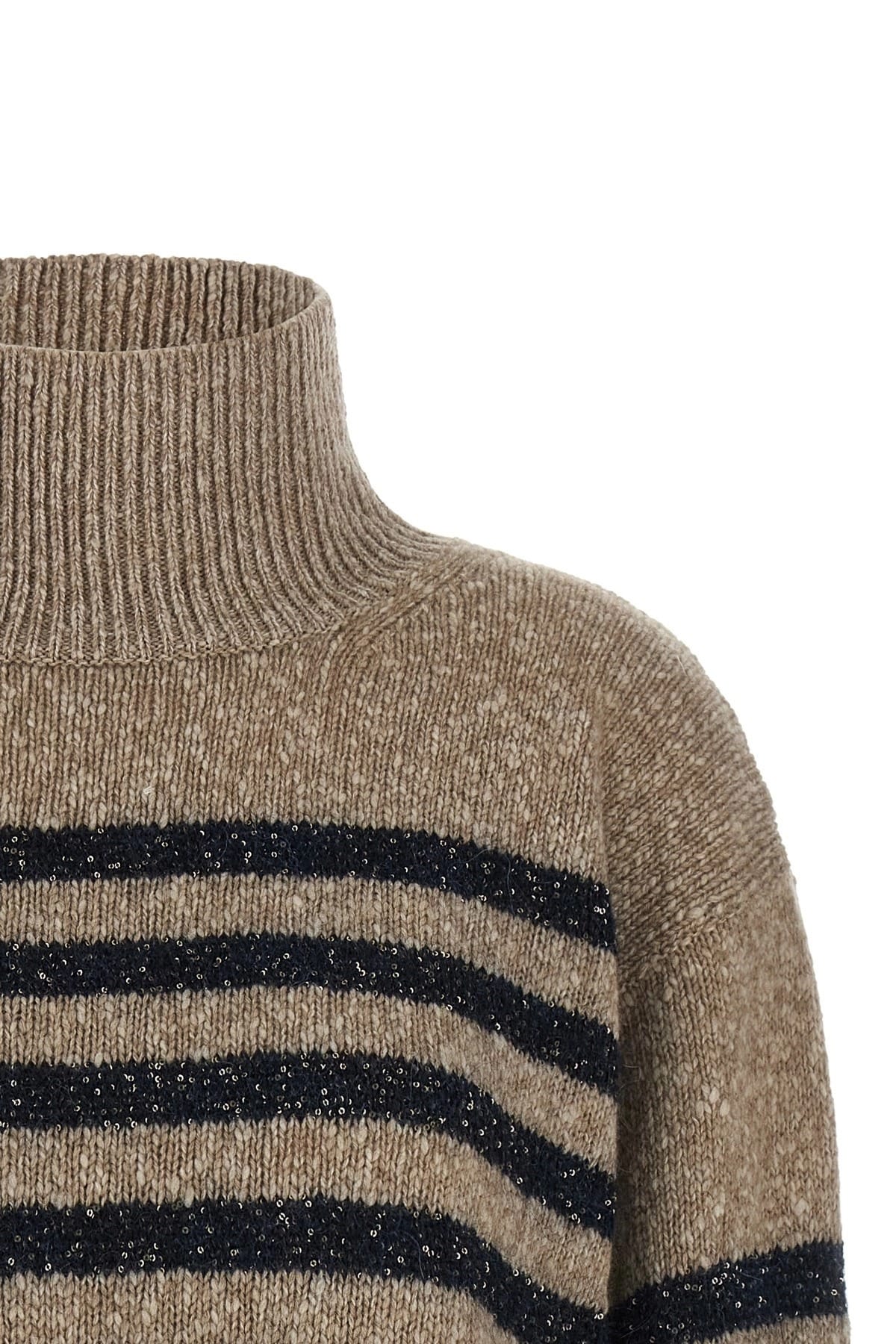 Brunello Cucinelli Brunello Cucinelli Dazzling Stripes Sweater