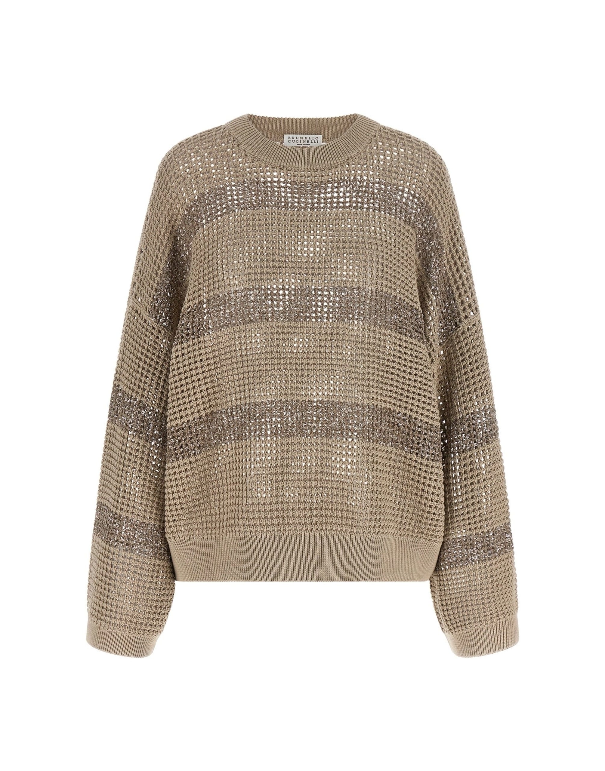 Brunello Cucinelli Brunello Cucinelli Dazzling Stripes Sweater