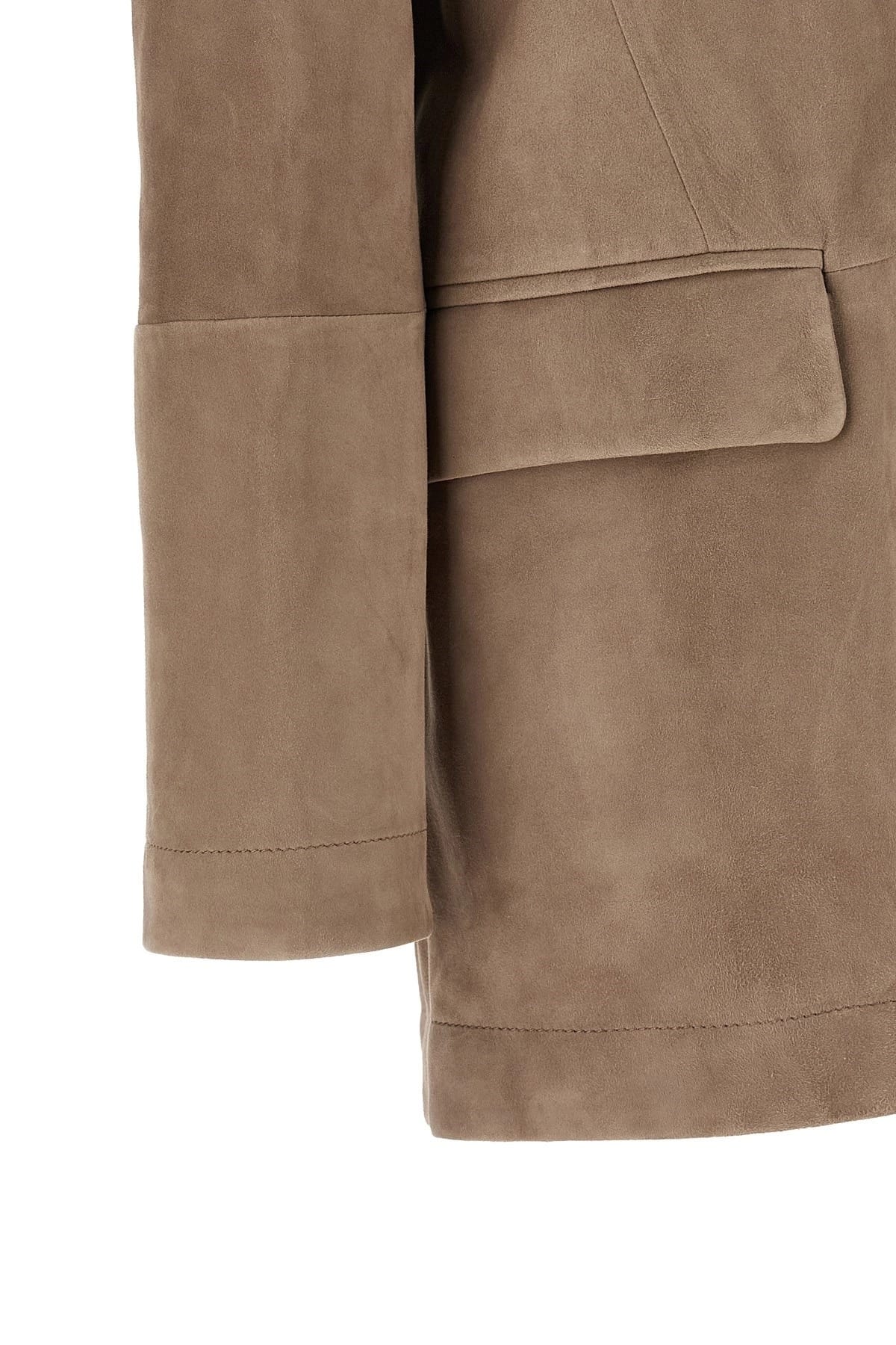 Brunello Cucinelli Brunello Cucinelli Deconstructed Suede Blazer