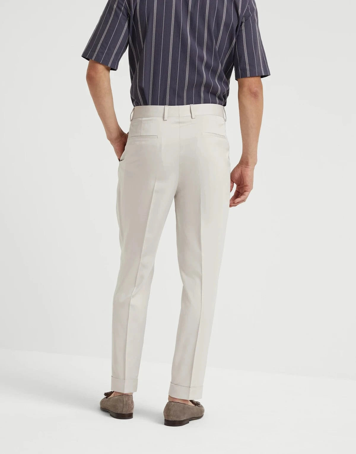 Brunello Cucinelli Délavé Silk Twill Single-Breasted Suit