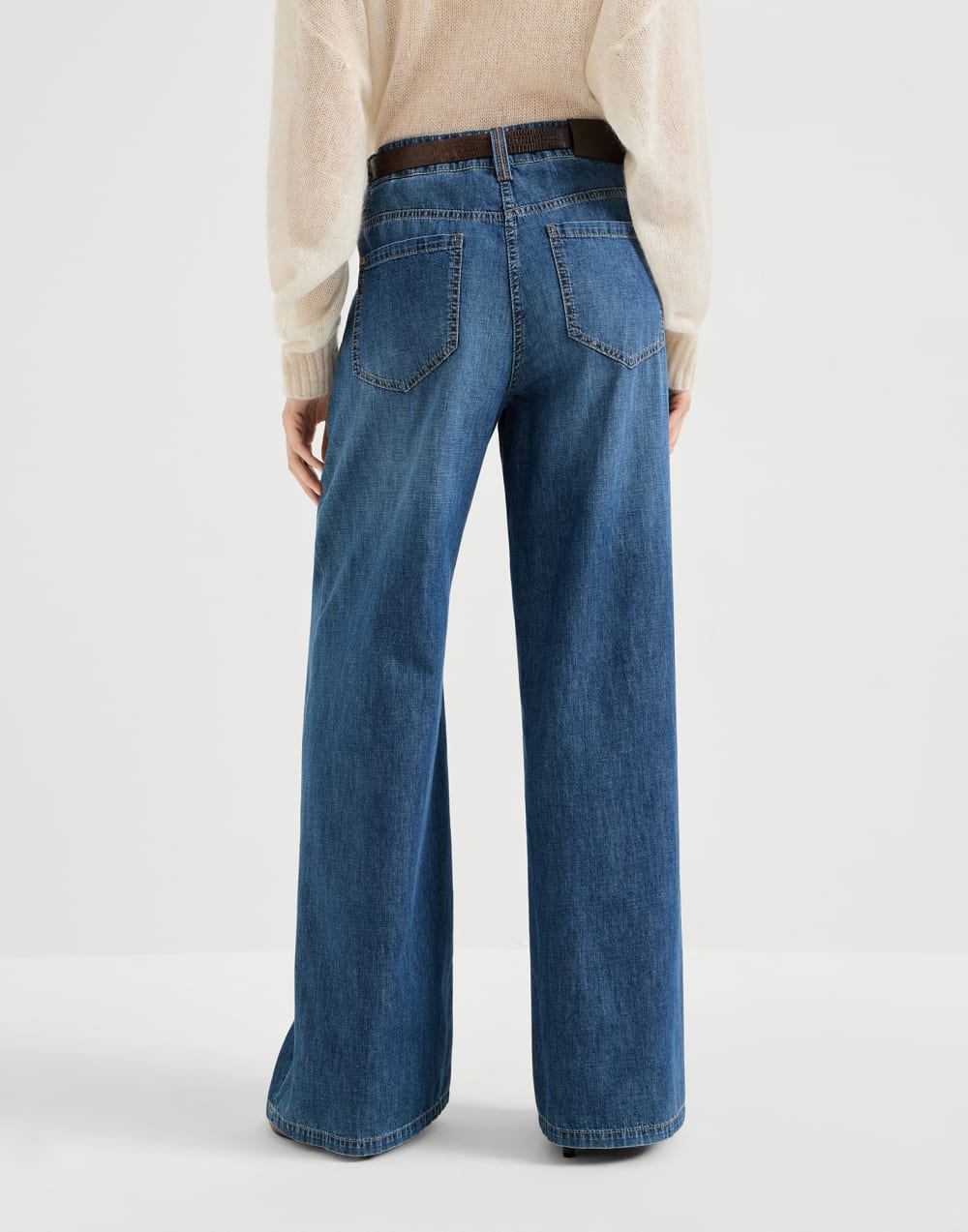 Brunello Cucinelli Denim Baggy Monili Jeans | Sendegaro IT