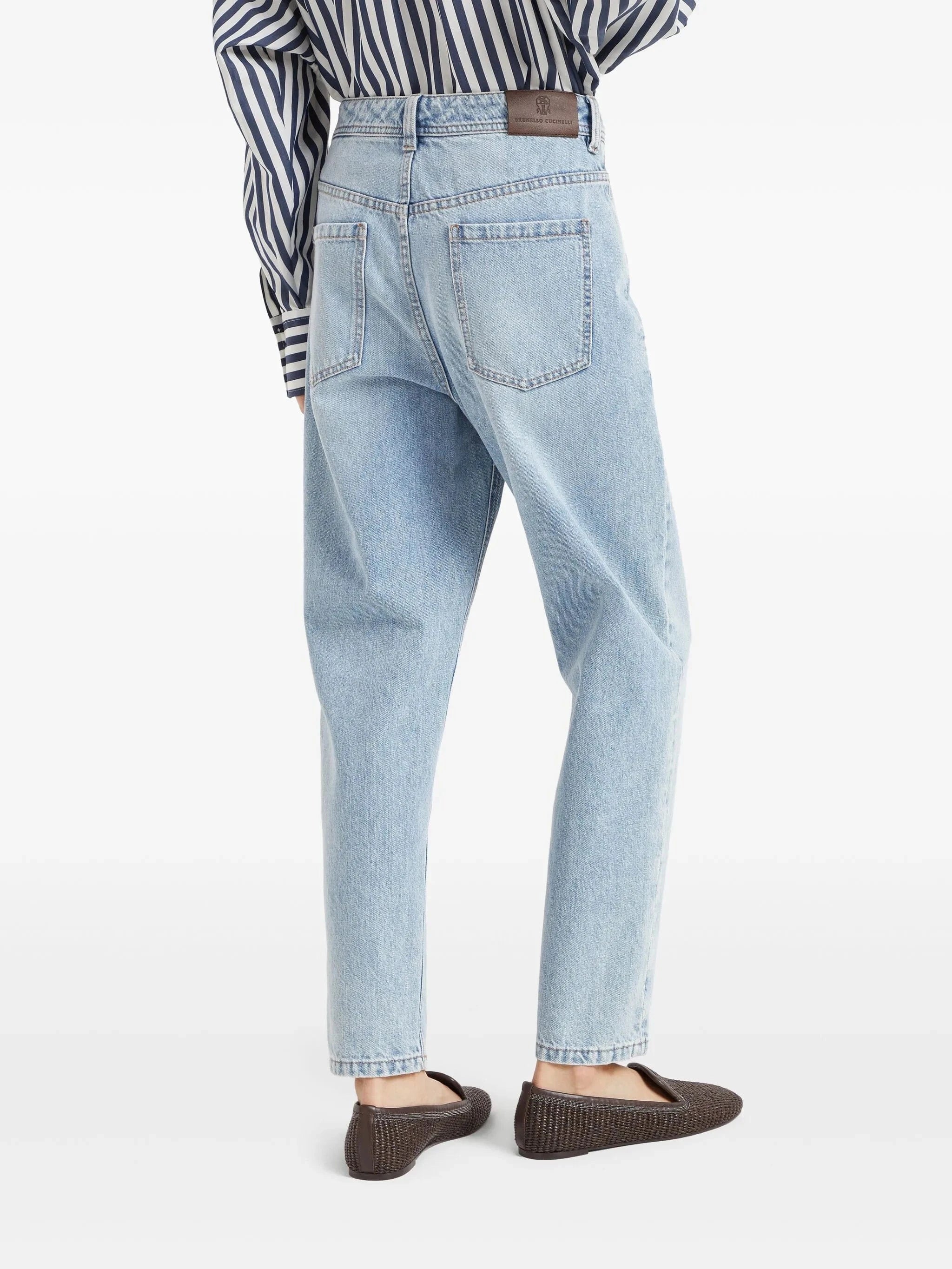 Brunello Cucinelli Denim Baggy Tapered Jeans | Sendegaro KR Brunello Cucinelli Denim Baggy Tapered Jeans | Sendegaro KR