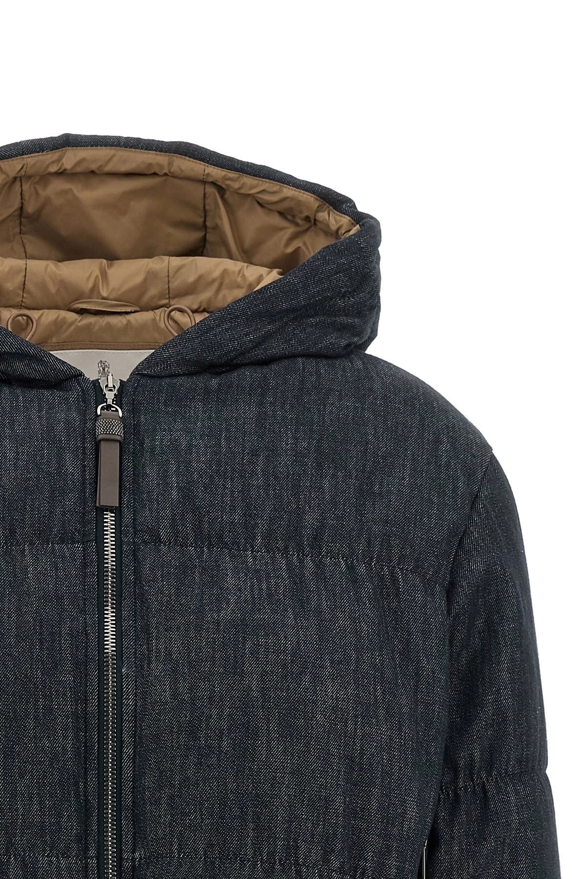 Brunello Cucinelli Brunello Cucinelli Denim-Effect Twill Down Jacket