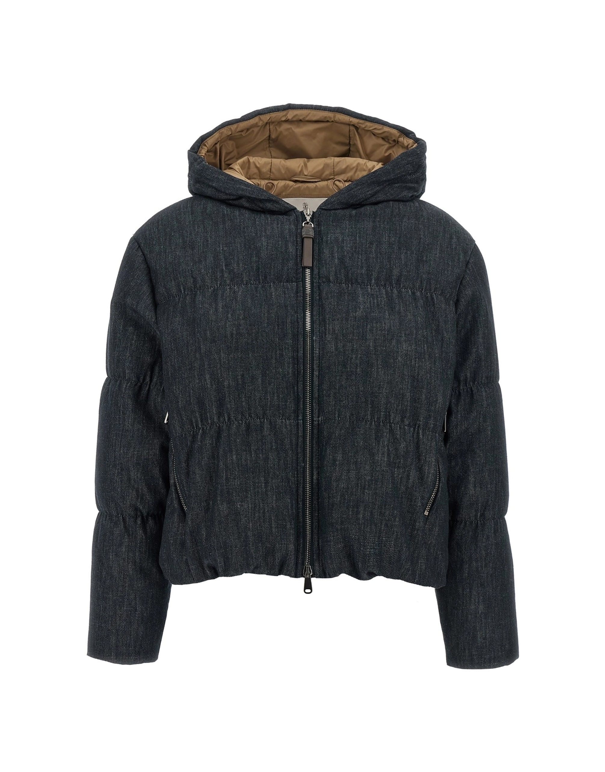 Brunello Cucinelli Brunello Cucinelli Denim-Effect Twill Down Jacket