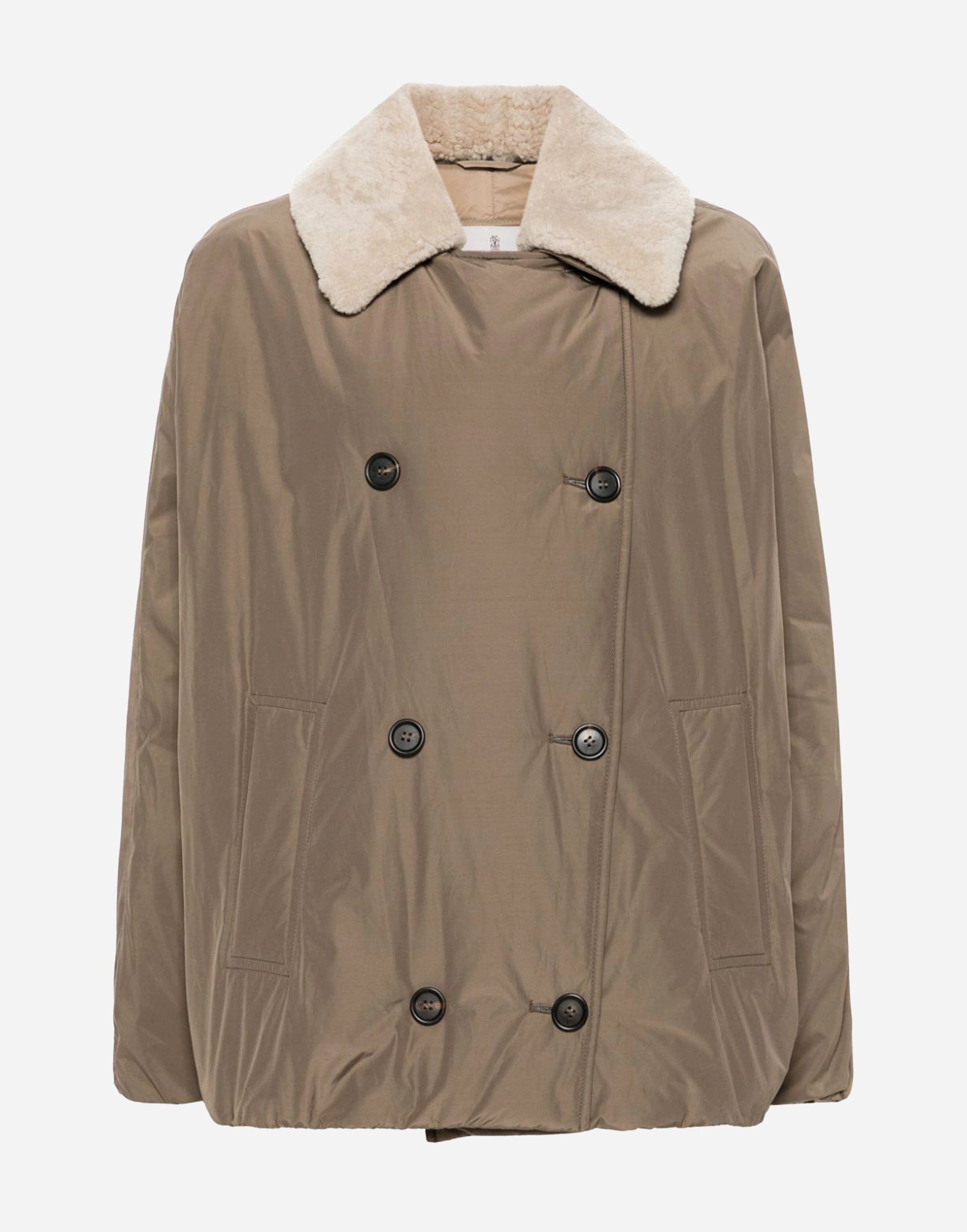 Brunello Cucinelli Detachable-Collar Down Jacket