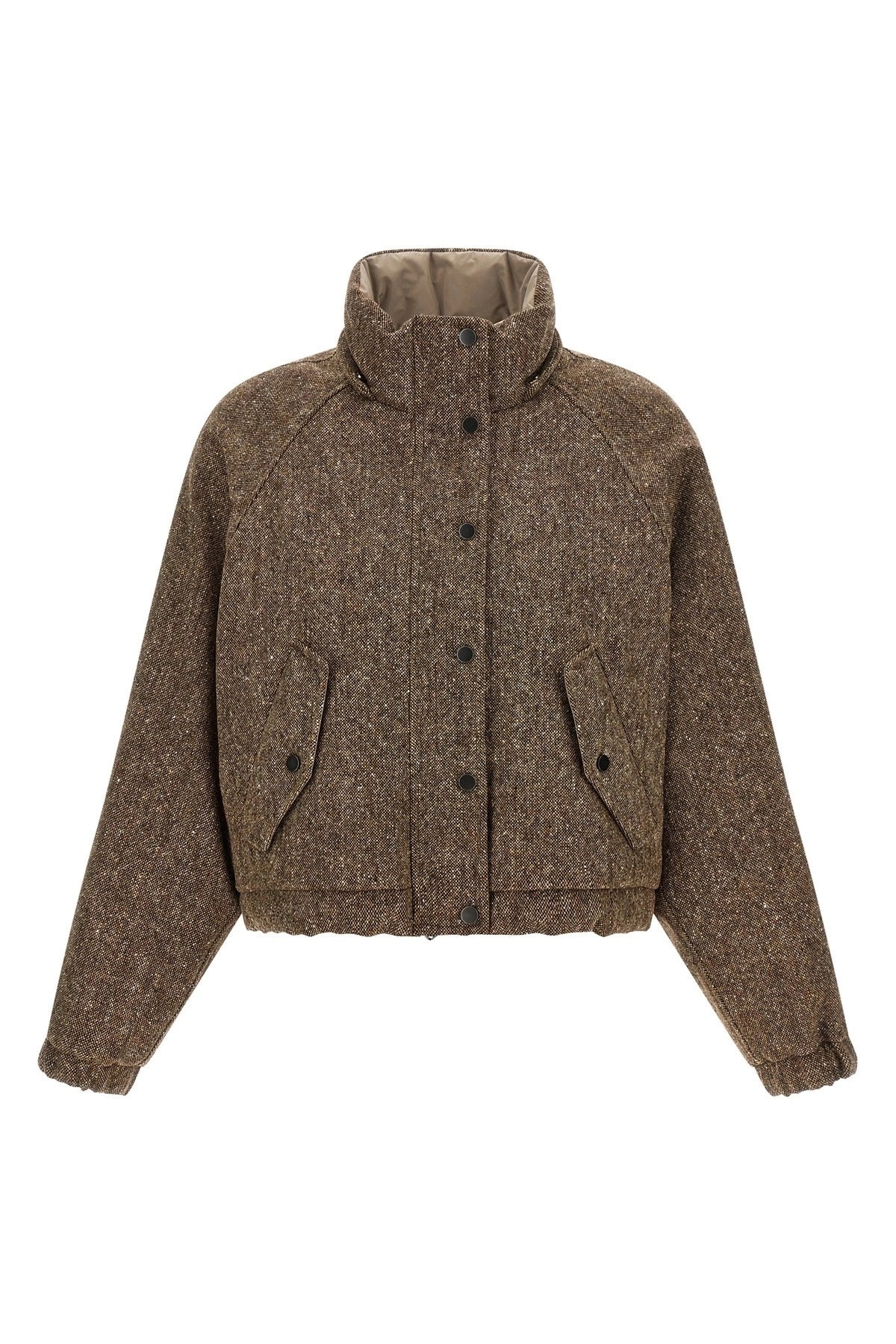 Brunello Cucinelli Donegal Tweed Down Jacket