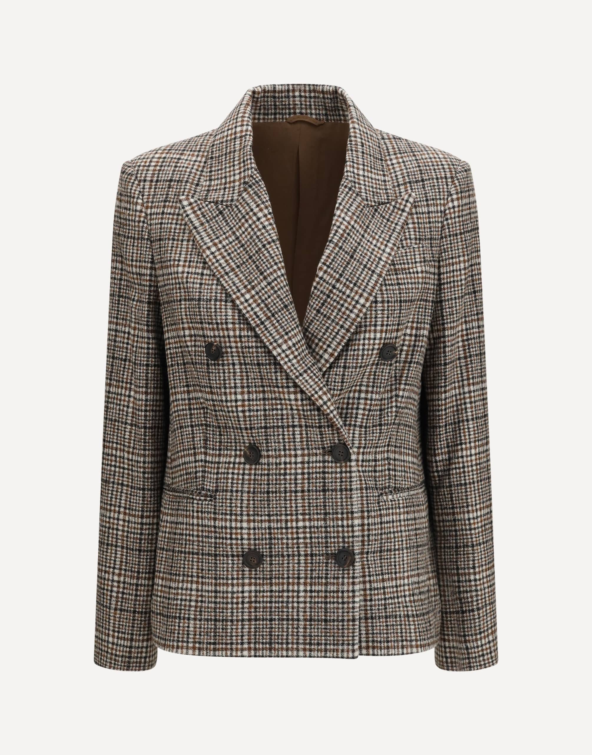 Brunello Cucinelli Brunello Cucinelli Double-Breasted Alpaca Wool Jacket