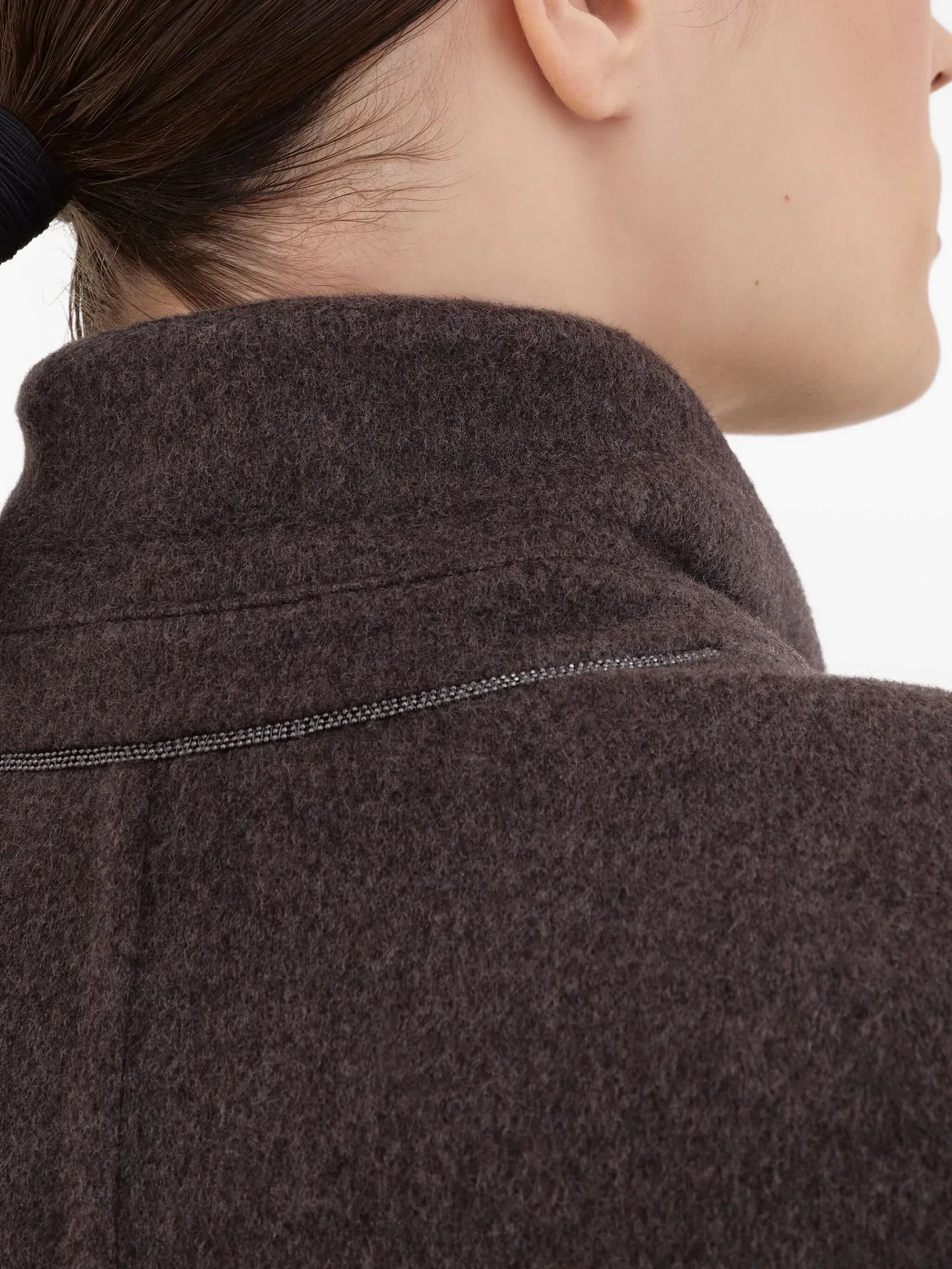 Brunello Cucinelli Zweireihiger Mantel mit Gürtel