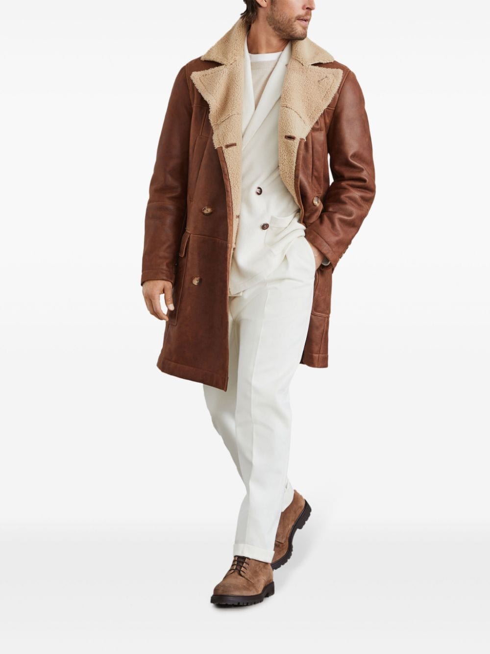 Brunello Cucinelli Double-Breasted Cashmere Cardigan