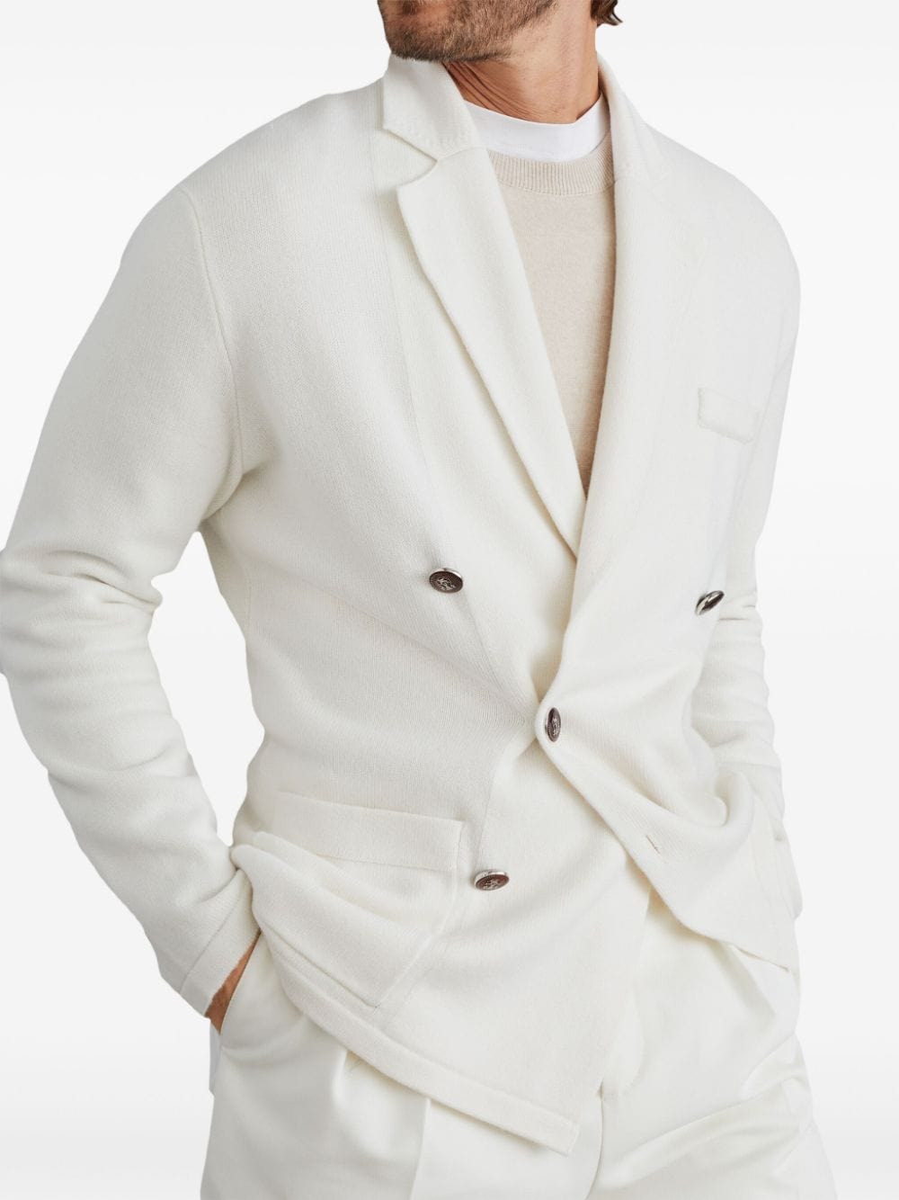 Brunello Cucinelli Double-Breasted Cashmere Cardigan