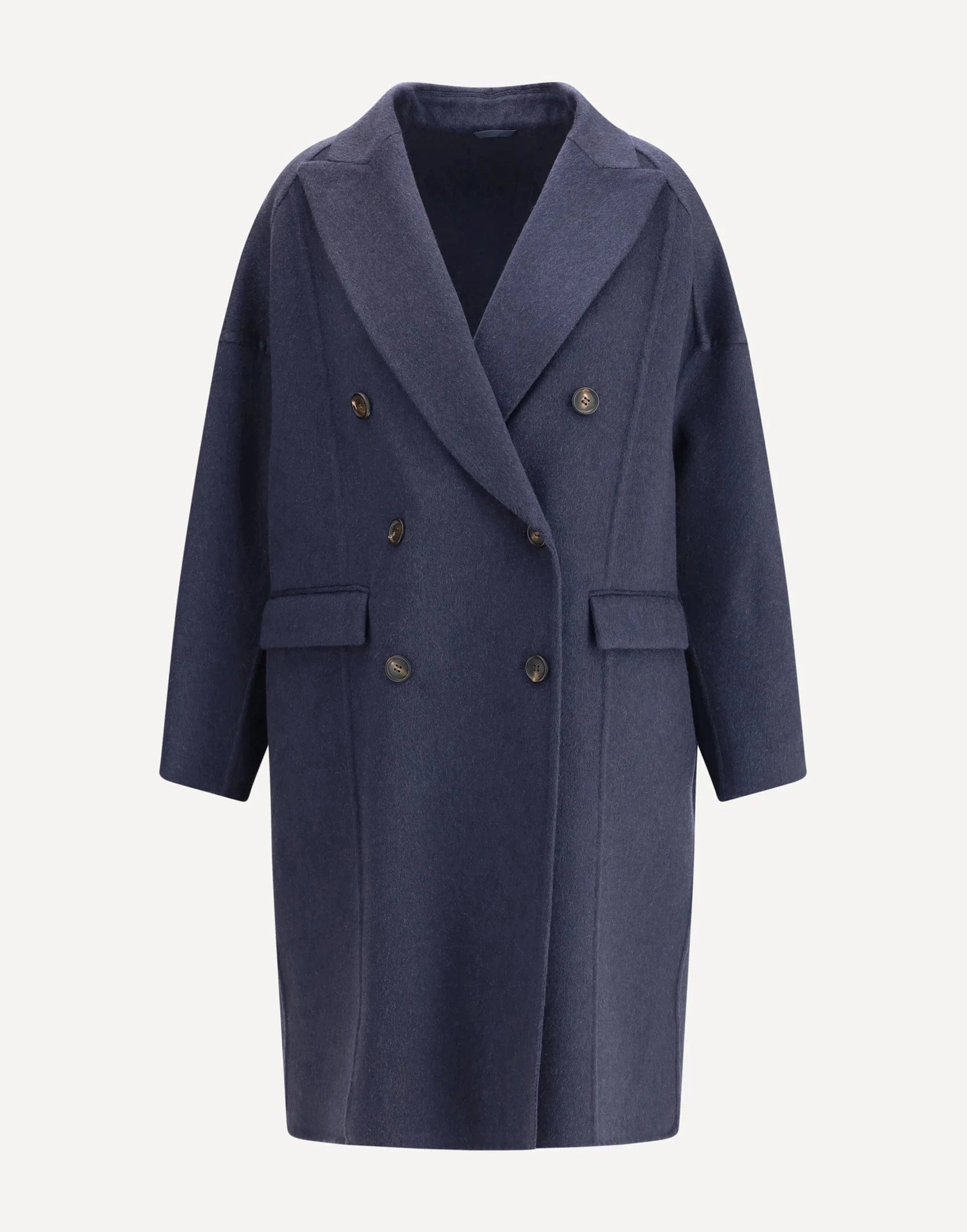 Brunello Cucinelli Double-Breasted Cashmere Coat