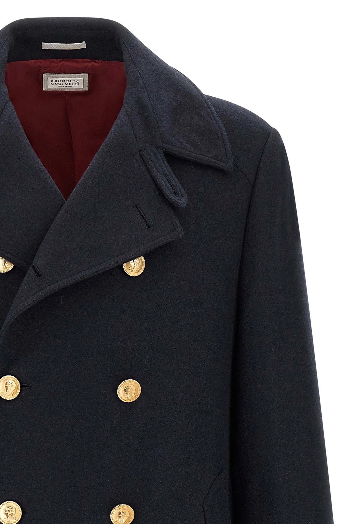 Brunello Cucinelli Double-Breasted Cashmere Coat