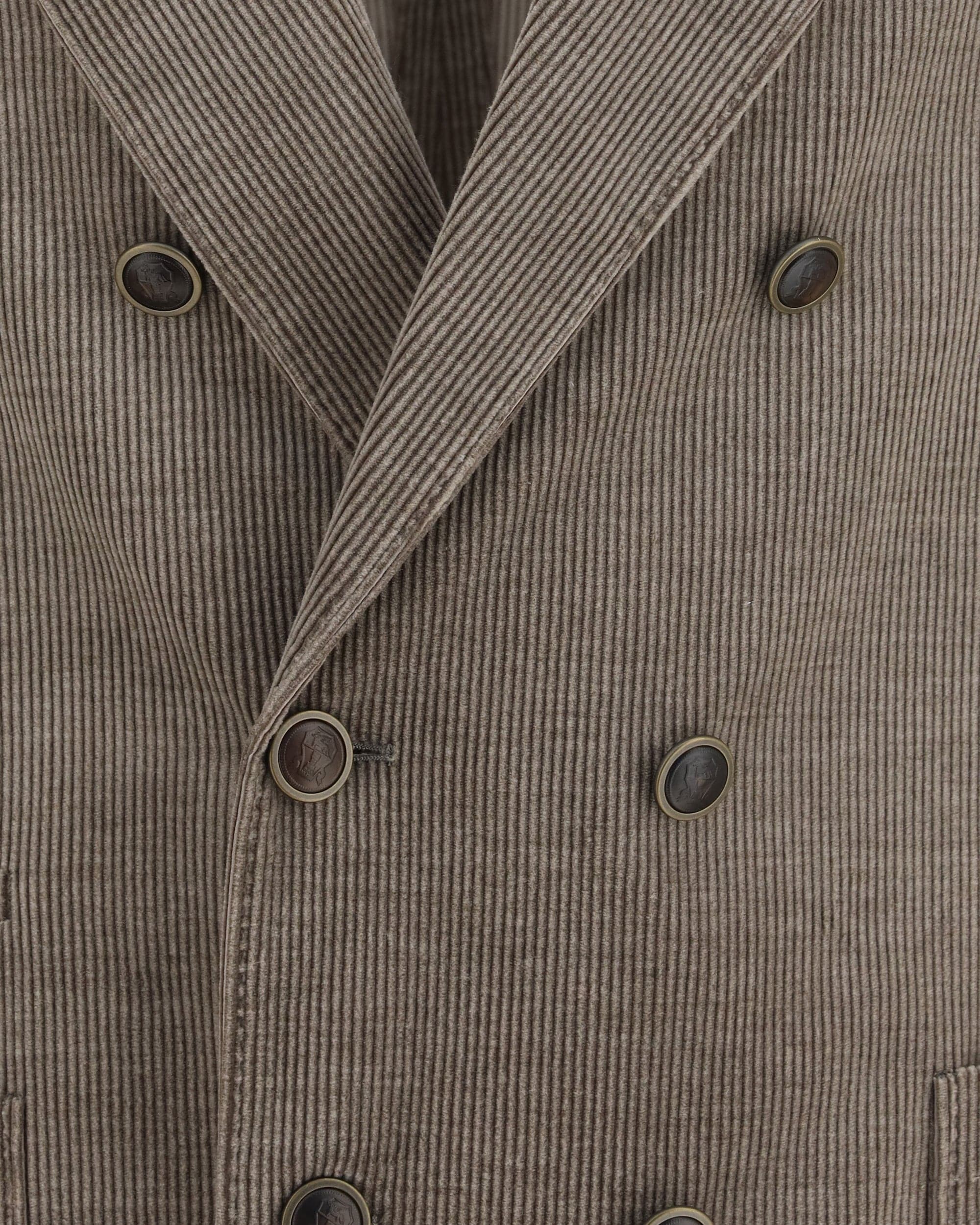Brunello Cucinelli Brunello Cucinelli Double-Breasted Corduroy Jacket