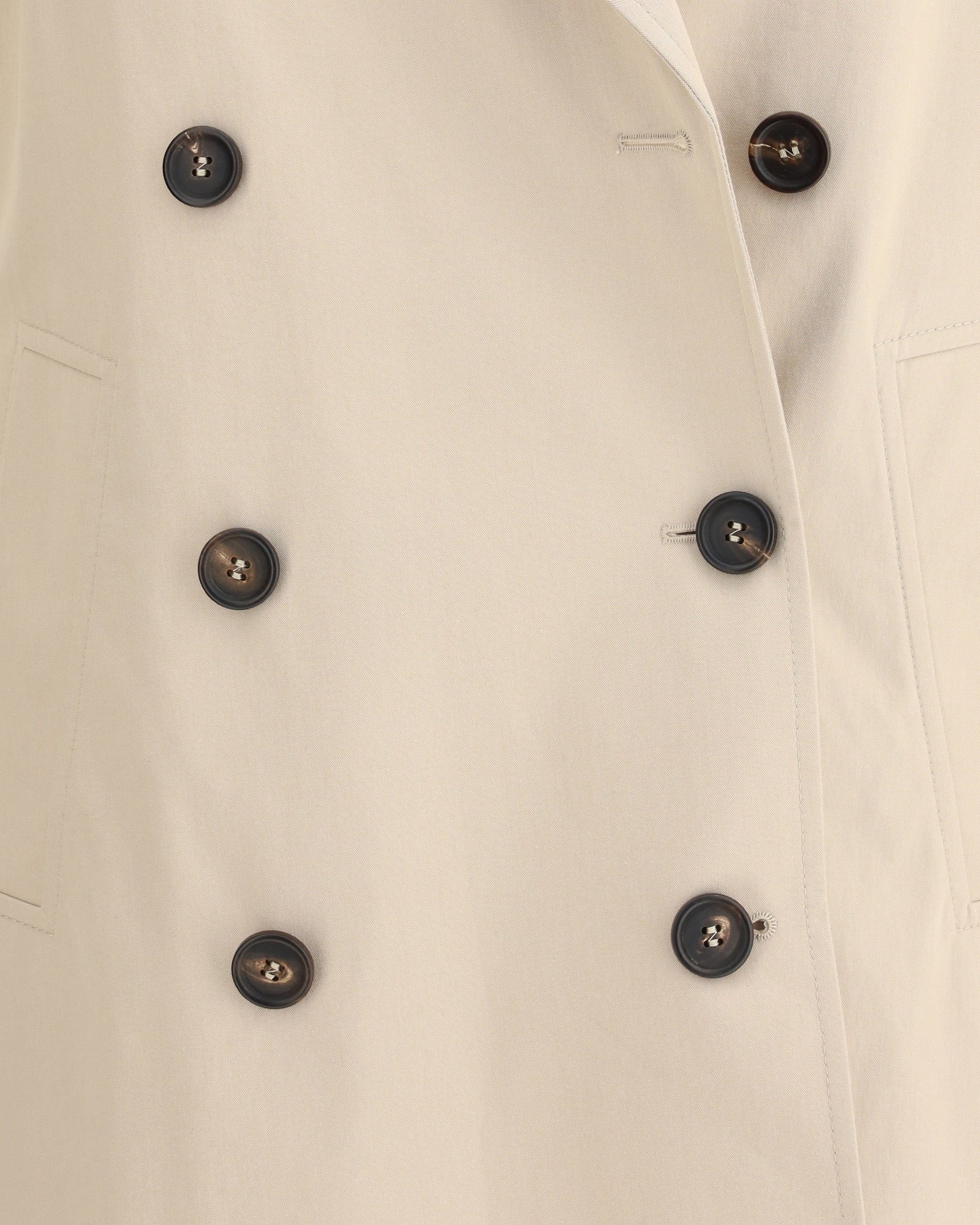 Brunello Cucinelli Double-Breasted Cotton-Blend Coat