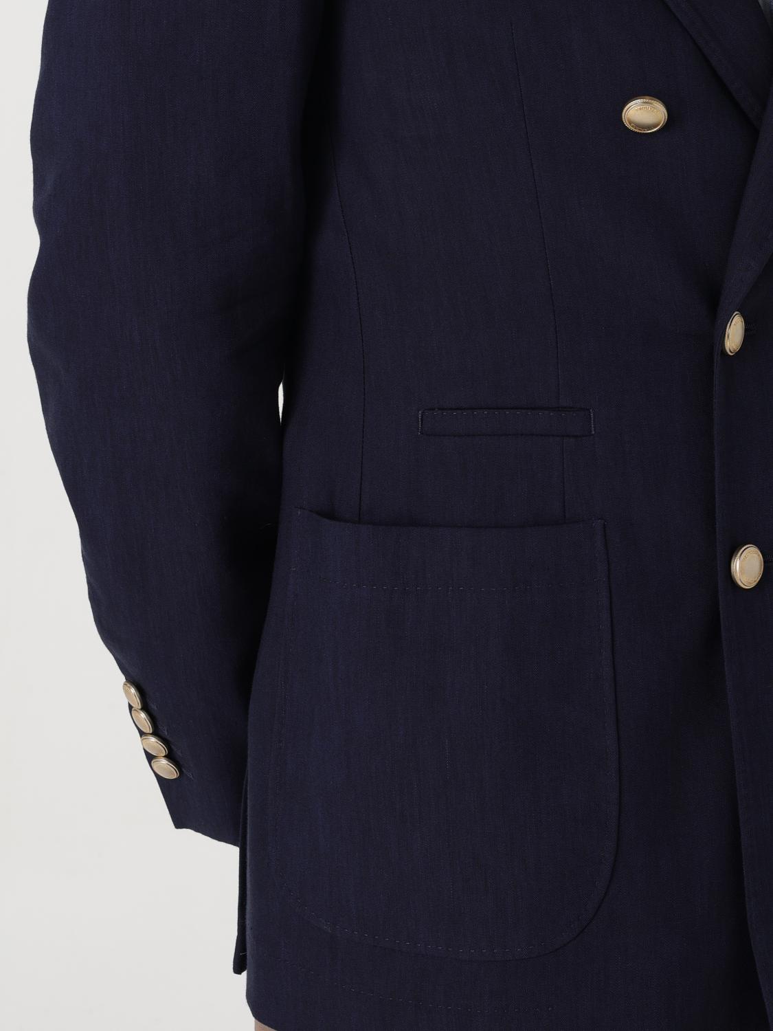 Brunello Cucinelli Double-Breasted Linen-Wool Blend Blazer