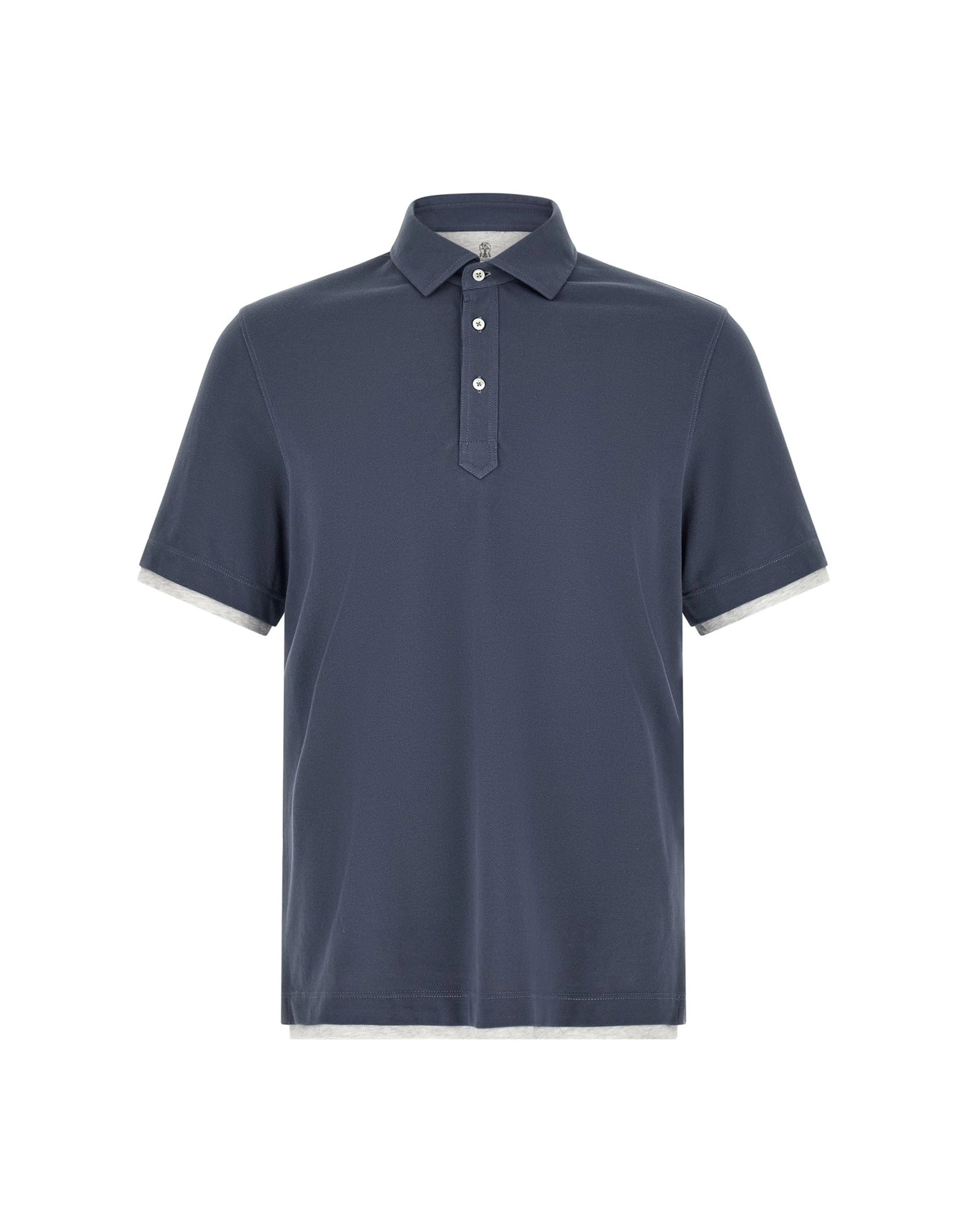 Brunello Cucinelli Brunello Cucinelli Double Layer Polo Shirt