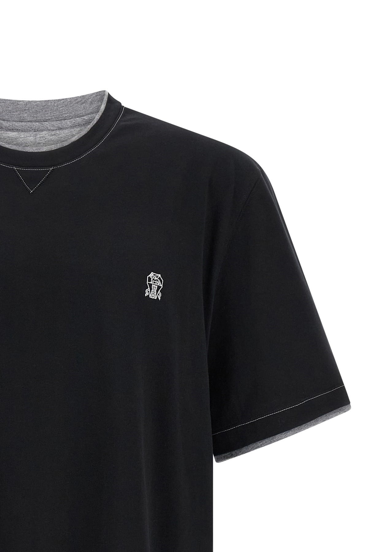 Brunello Cucinelli Brunello Cucinelli Double Layer T-Shirt