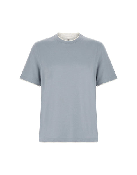 Brunello Cucinelli Double Layer T-Shirt | Sendegaro