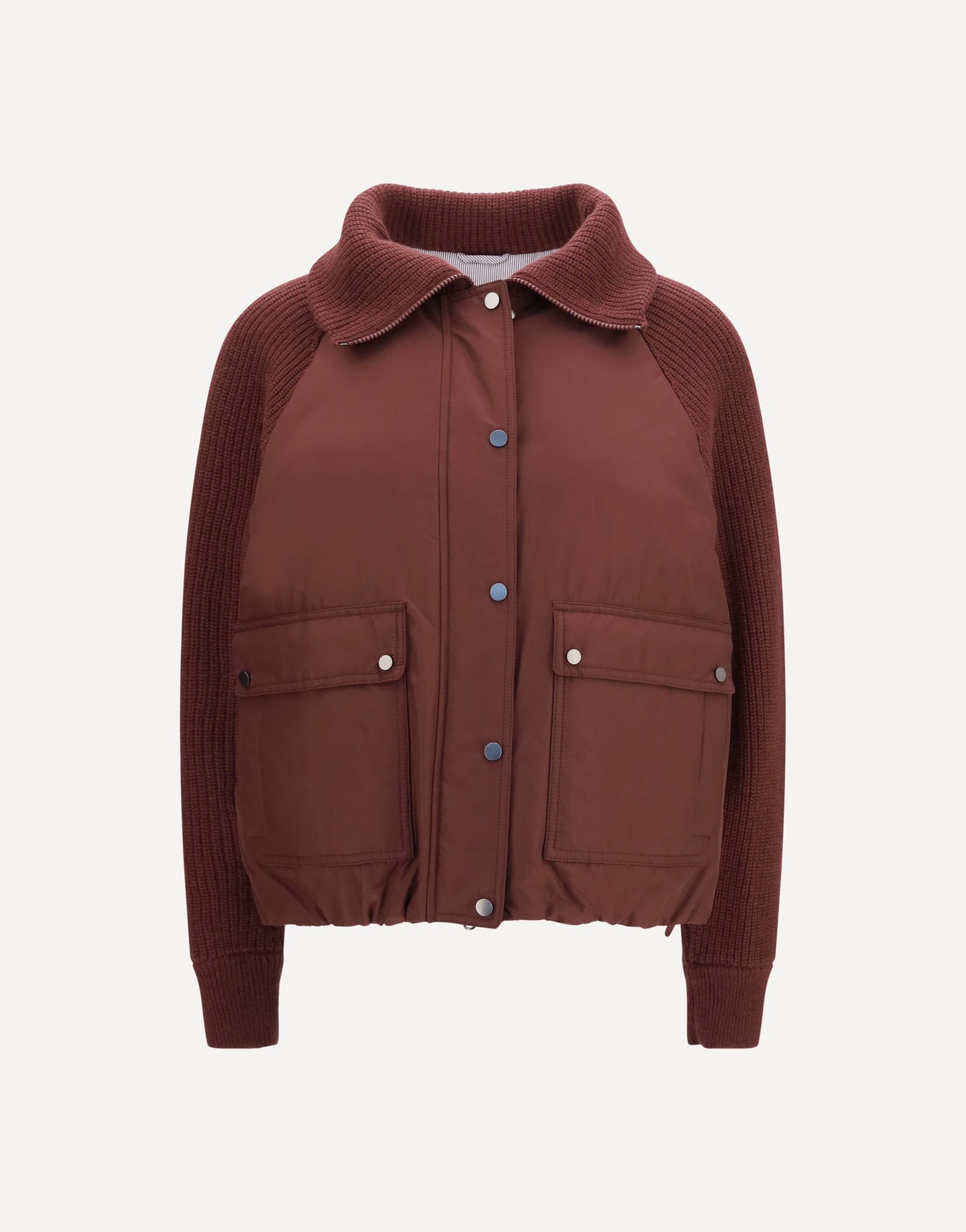 Brunello Cucinelli Brunello Cucinelli Down Jacket With Wool Sleeves