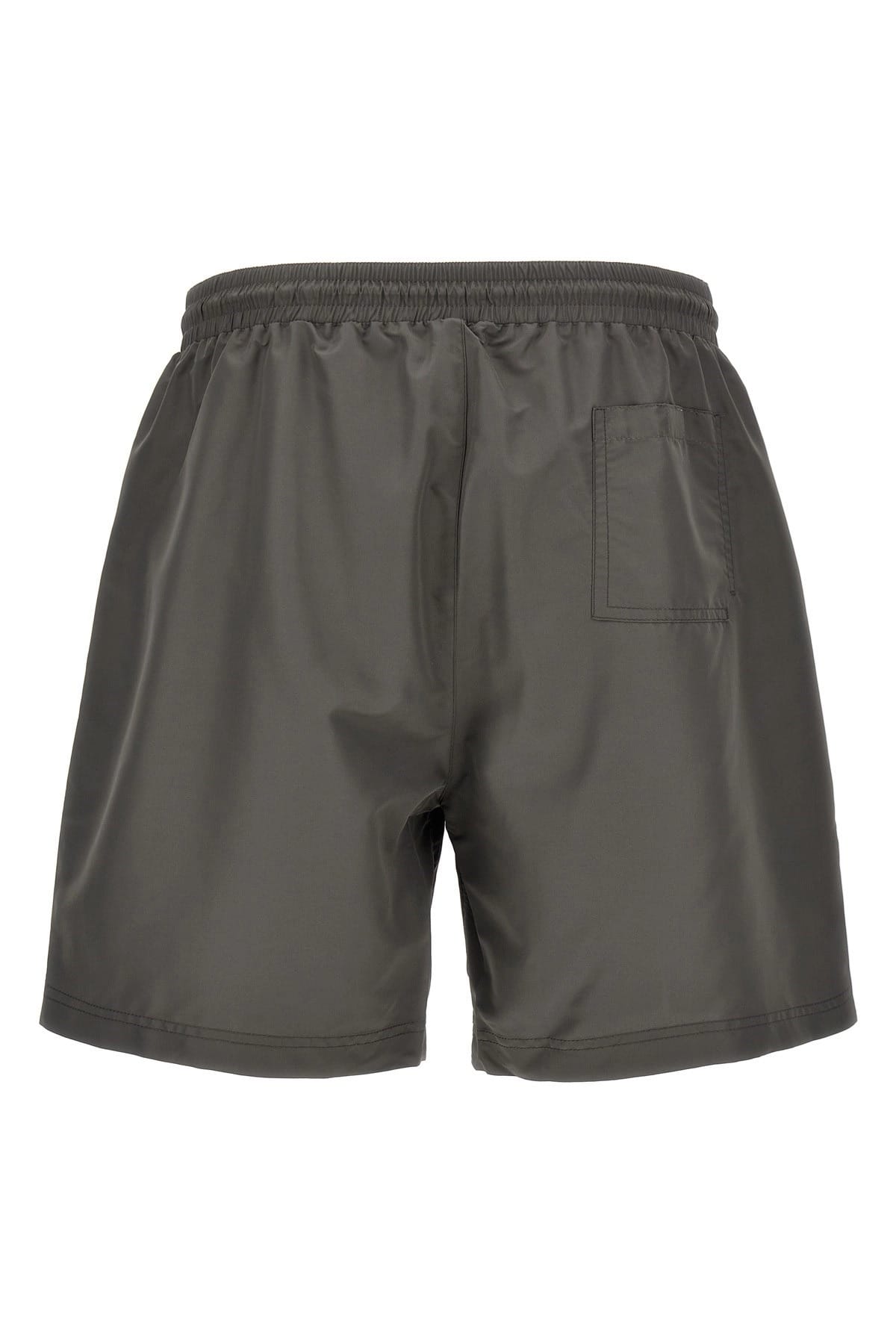 Brunello Cucinelli Costume da bagno con coulisse e logo - alternate view