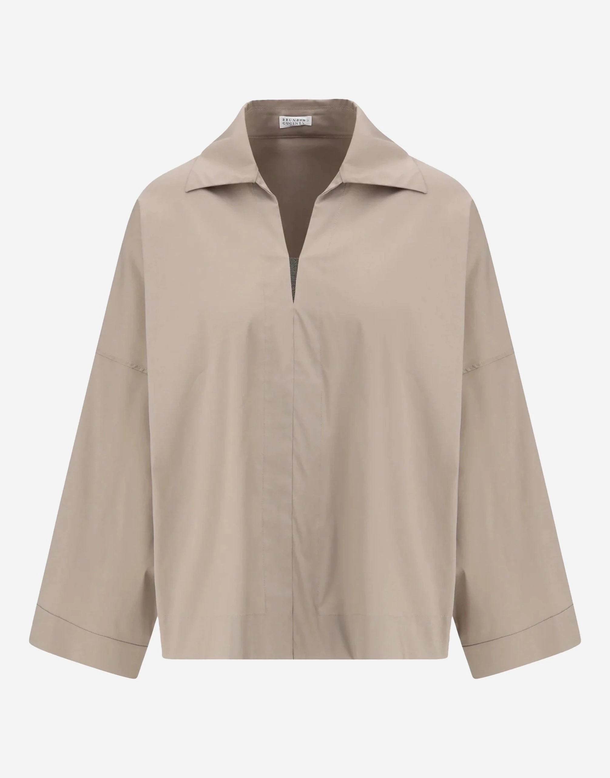 Brunello Cucinelli Drop-Shoulder Blouse