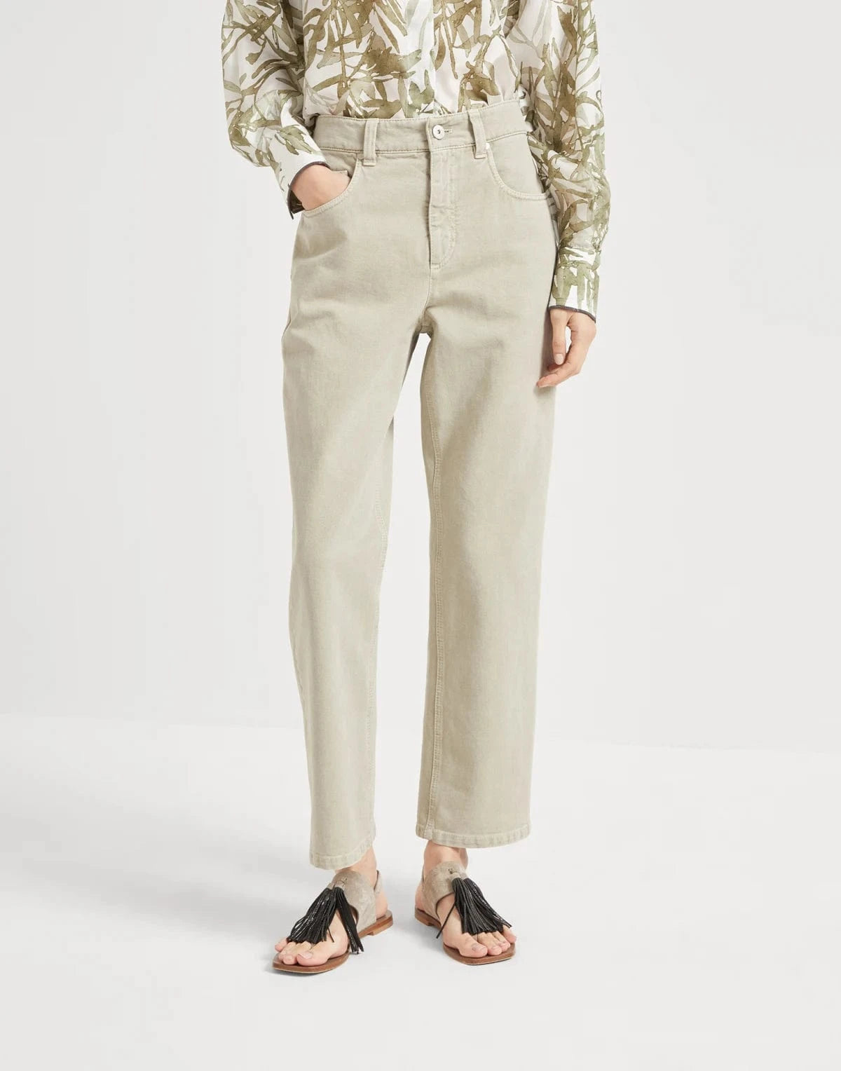 Brunello Cucinelli Straight Dyed Jeans